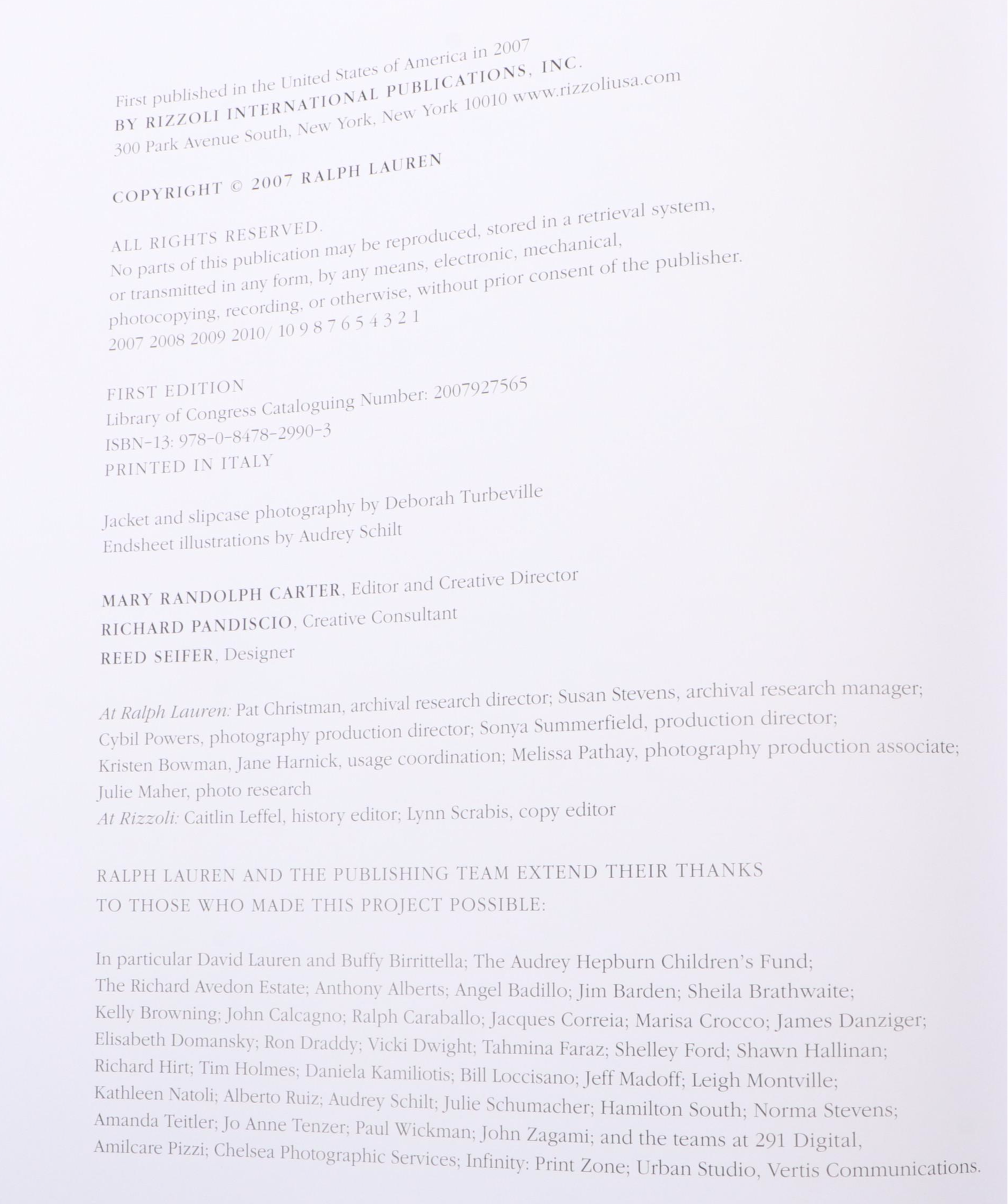 First Edition "Ralph Lauren" Folio by Ralph Lauren, 2007