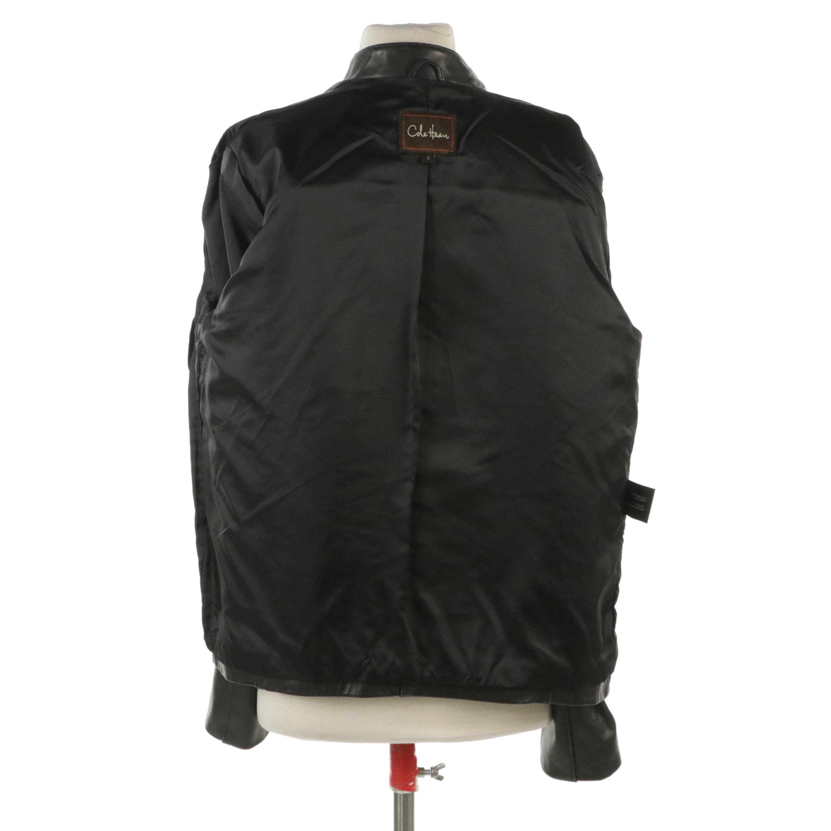 Berman's Lambskin Leather Vest and Cole Haan Lambskin Leather Moto Jacket