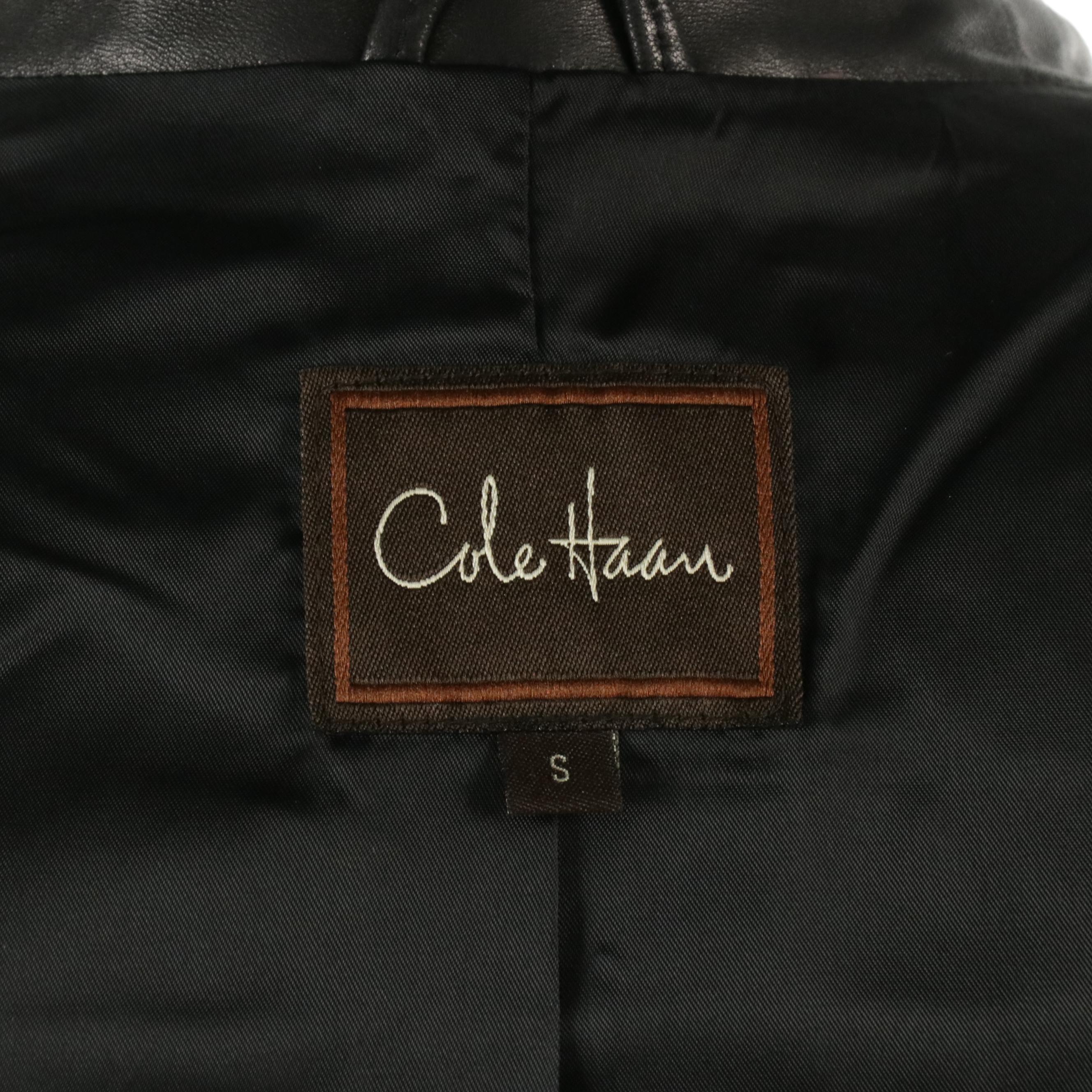 Berman's Lambskin Leather Vest and Cole Haan Lambskin Leather Moto Jacket