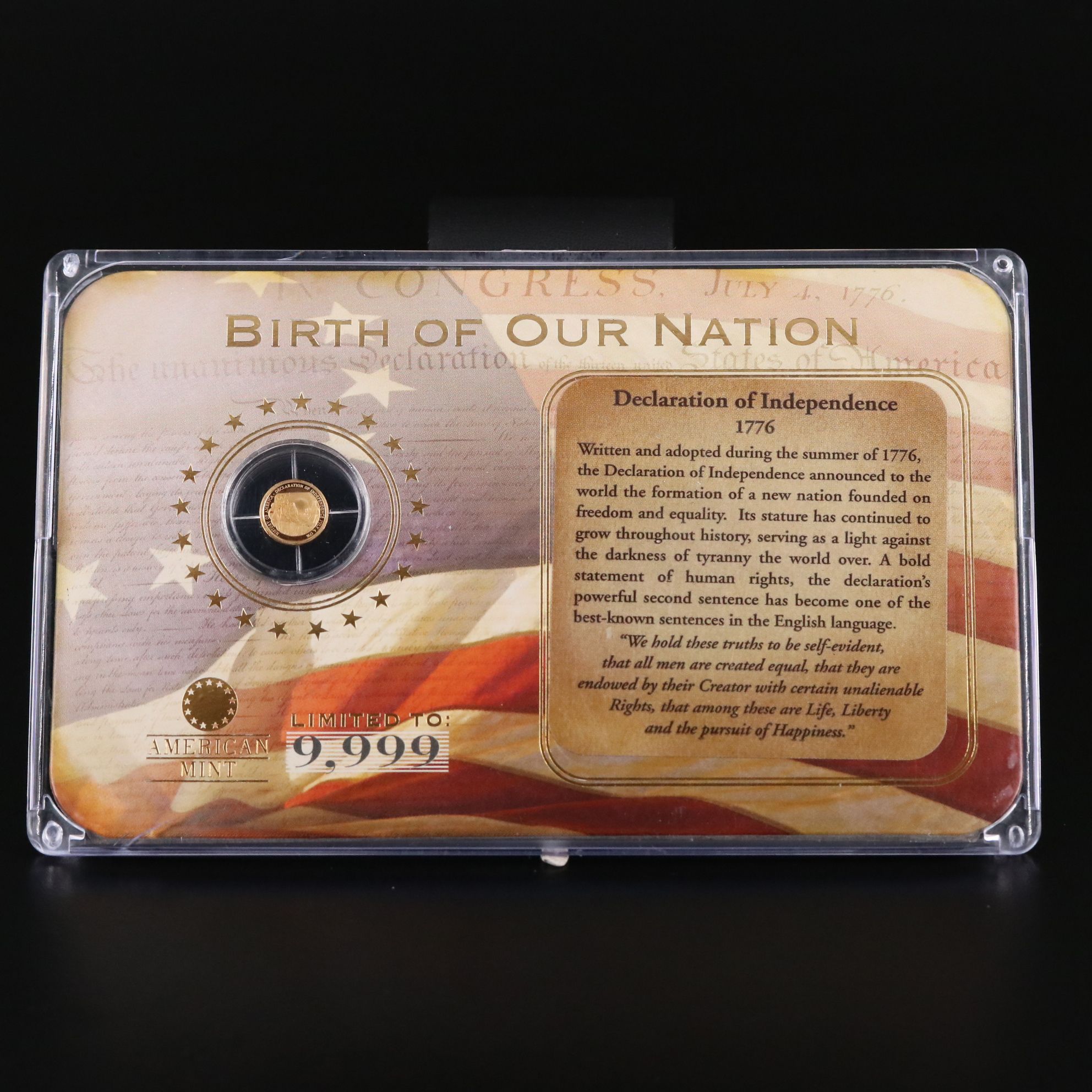 "Birth of Our Nation" .5 Gram Gold Coin