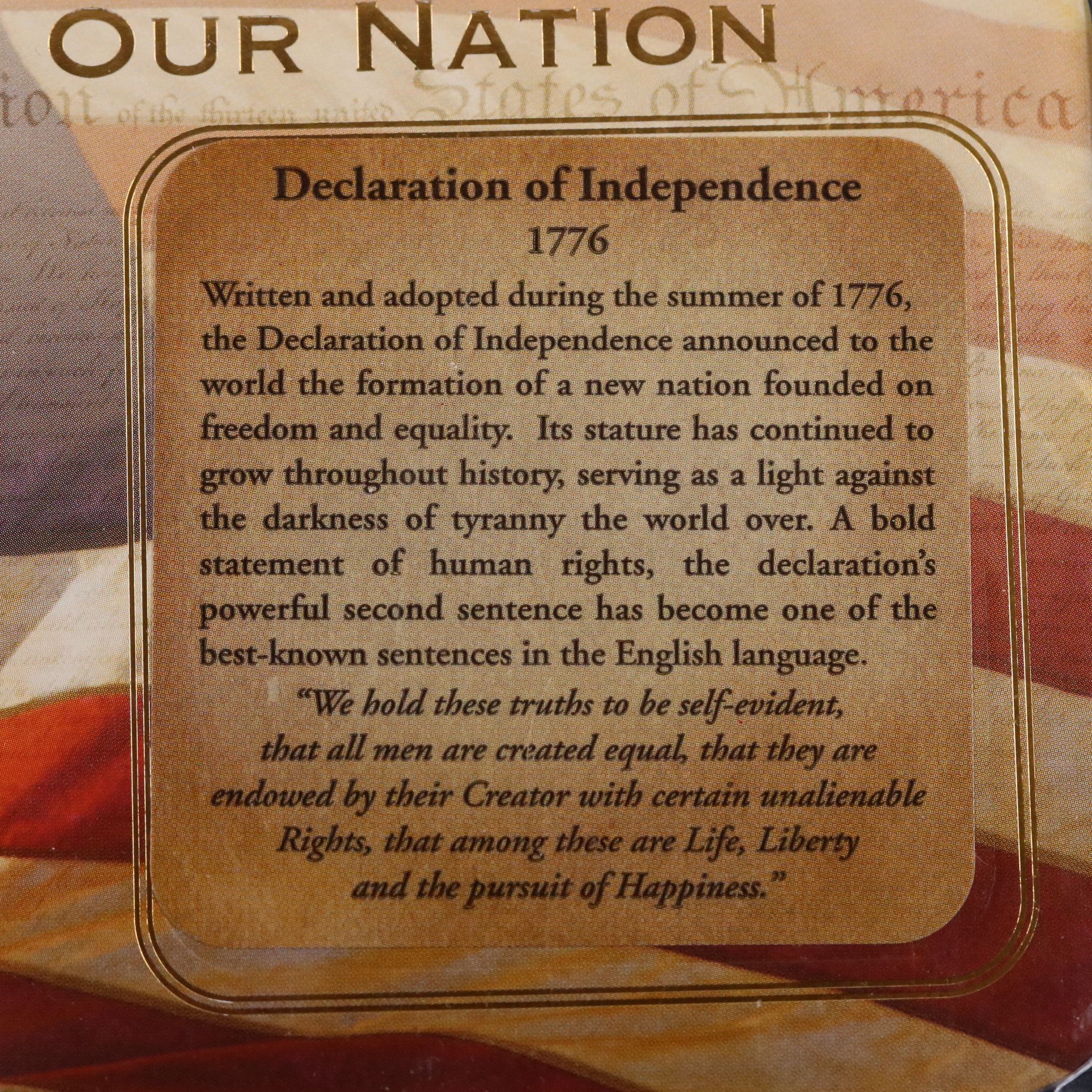 "Birth of Our Nation" .5 Gram Gold Coin