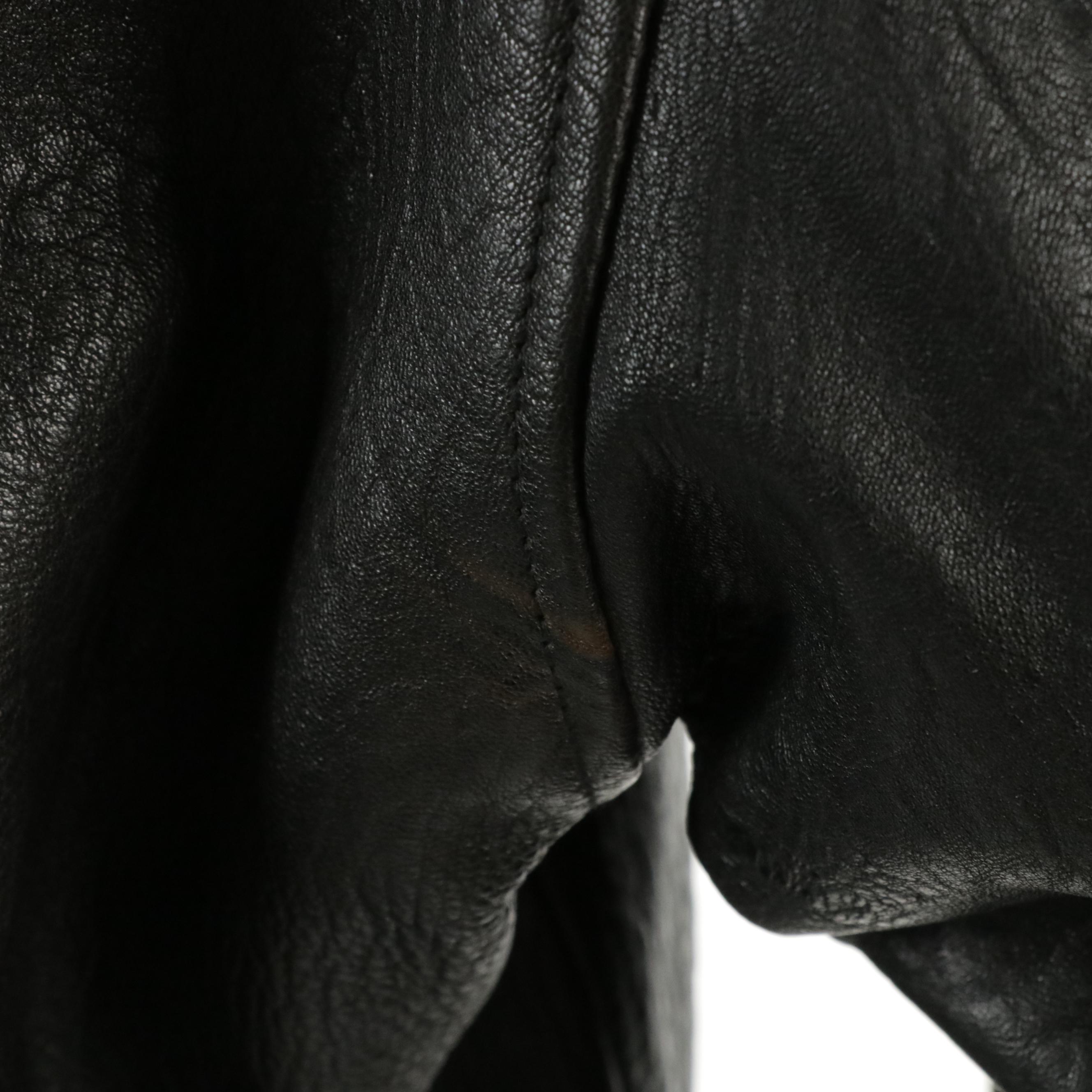 Men's Hunt Club Vintage Tumbled Leather Bomber Jacket with Shearling Collar