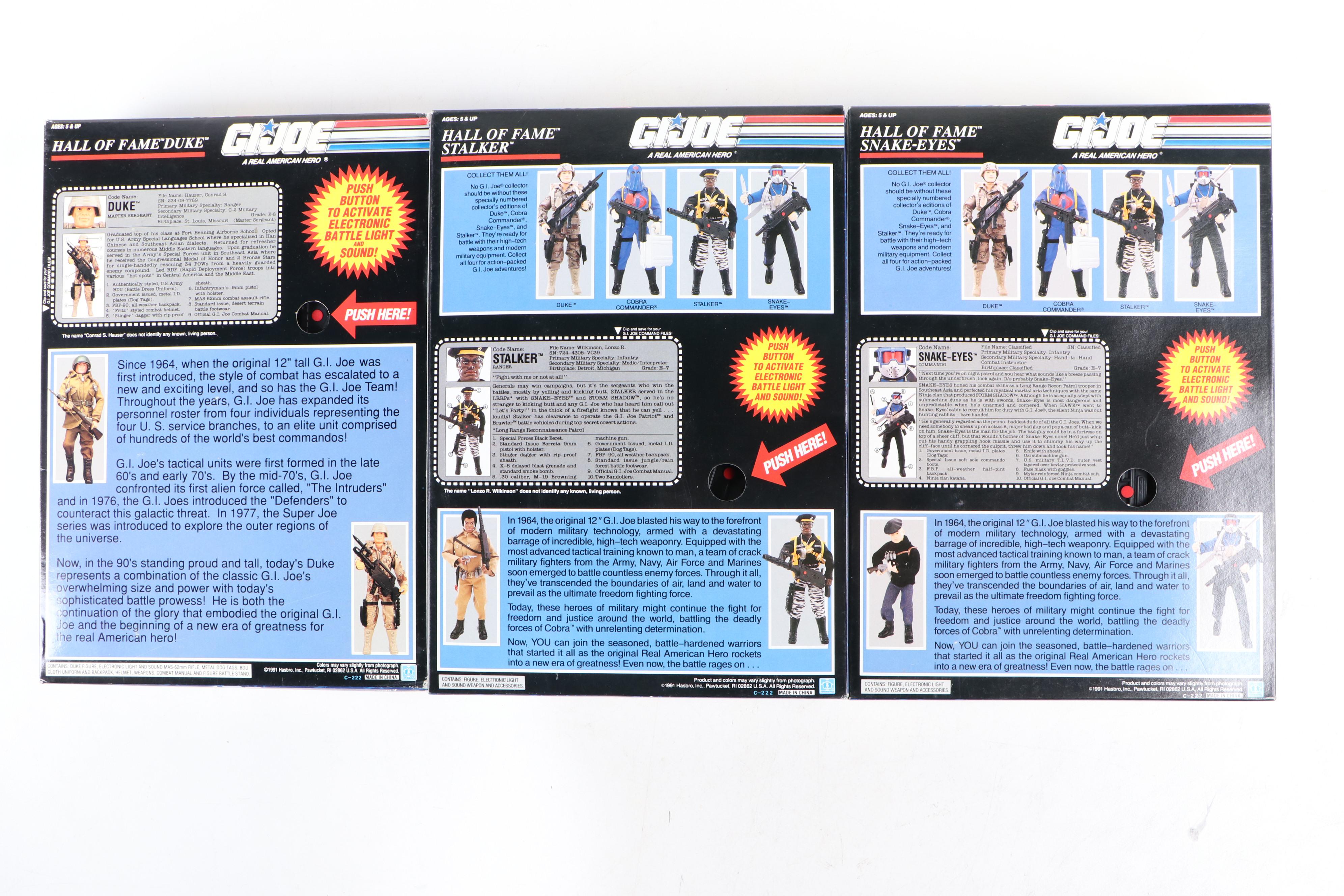 Hasbro "Cobra Commander," "Duke" and More G.I. Joe Action Figures, 1990s