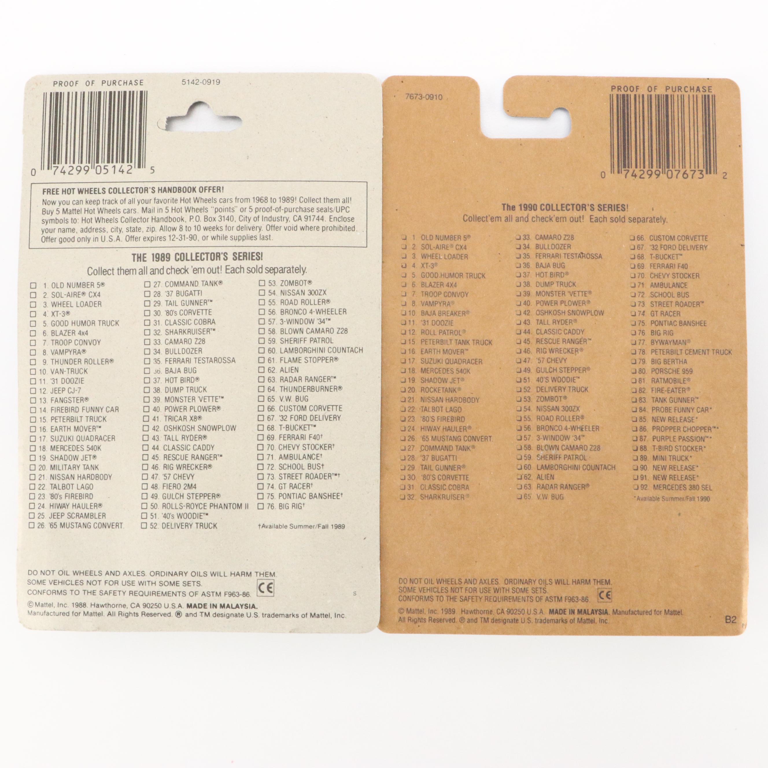 Hot Wheels Factory Errors Including "Beatnik Bandit" and More