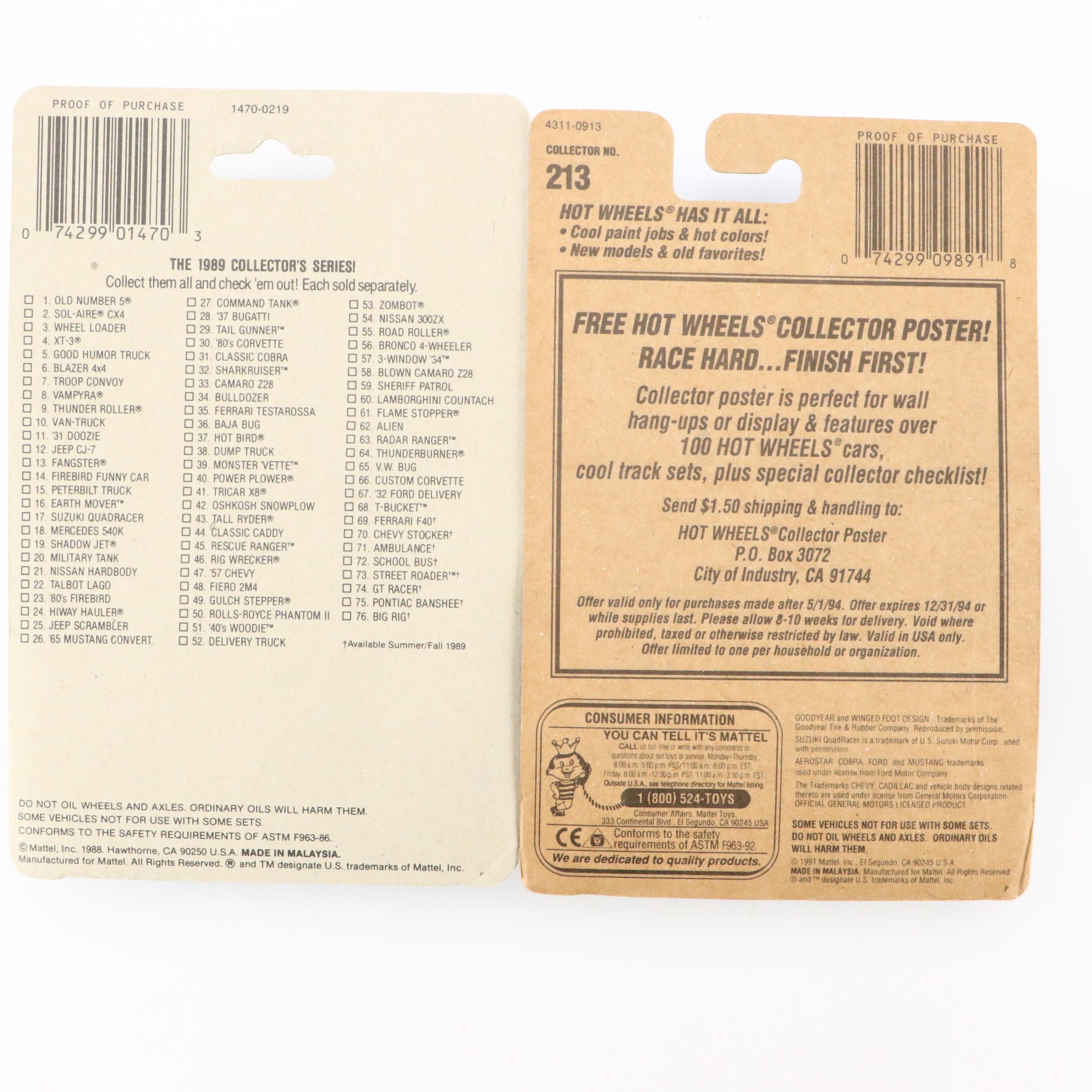 Hot Wheels Factory Errors Including "Beatnik Bandit" and More