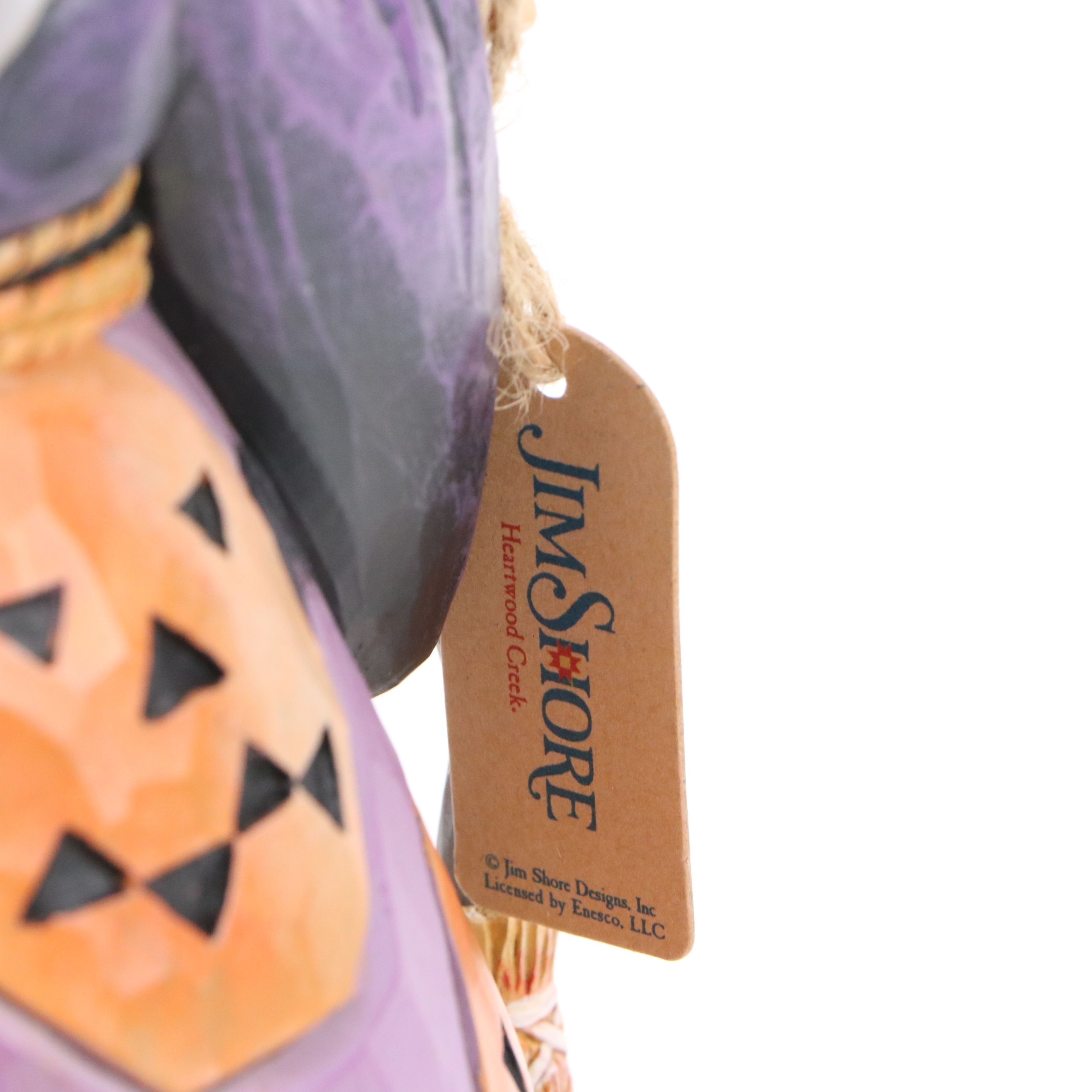 Jim Shore Accents Witch and Black Cat Halloween Figurines