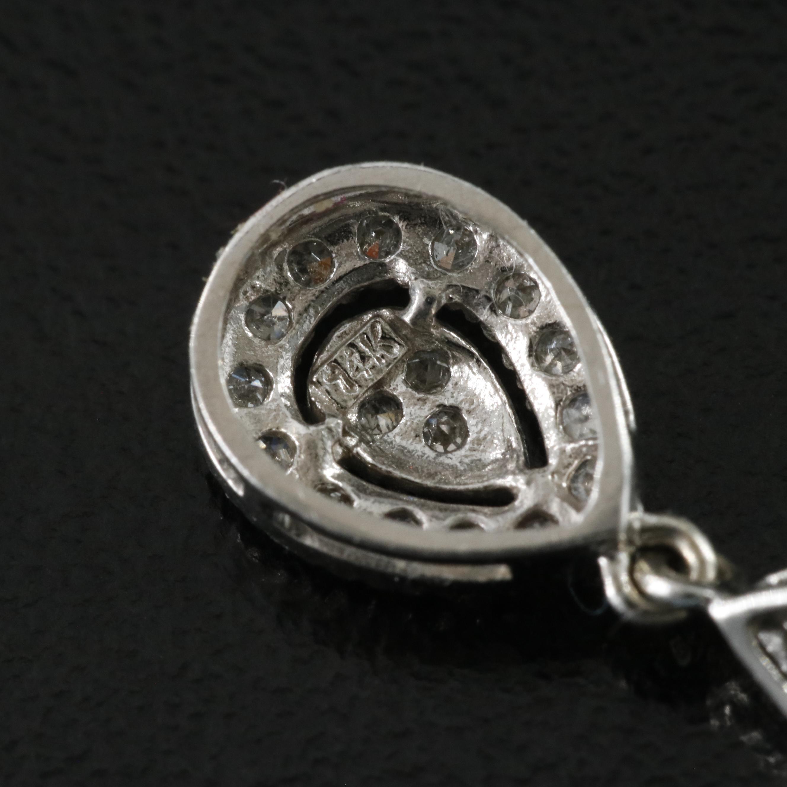 14K 0.25 CTW Diamond Drop Earrings