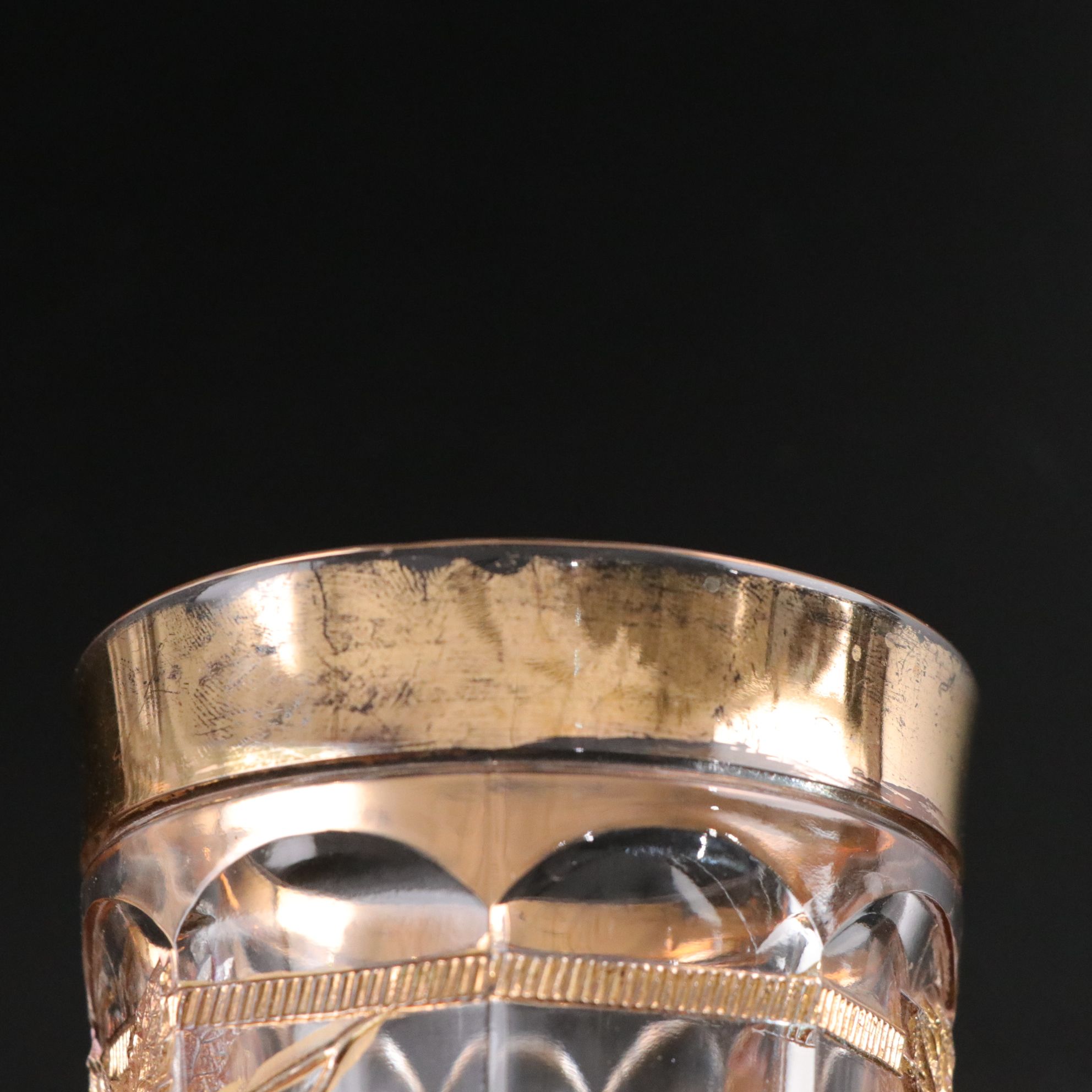 Northwood "Strawberry & Cable Ruby" Pitcher & Tumblers