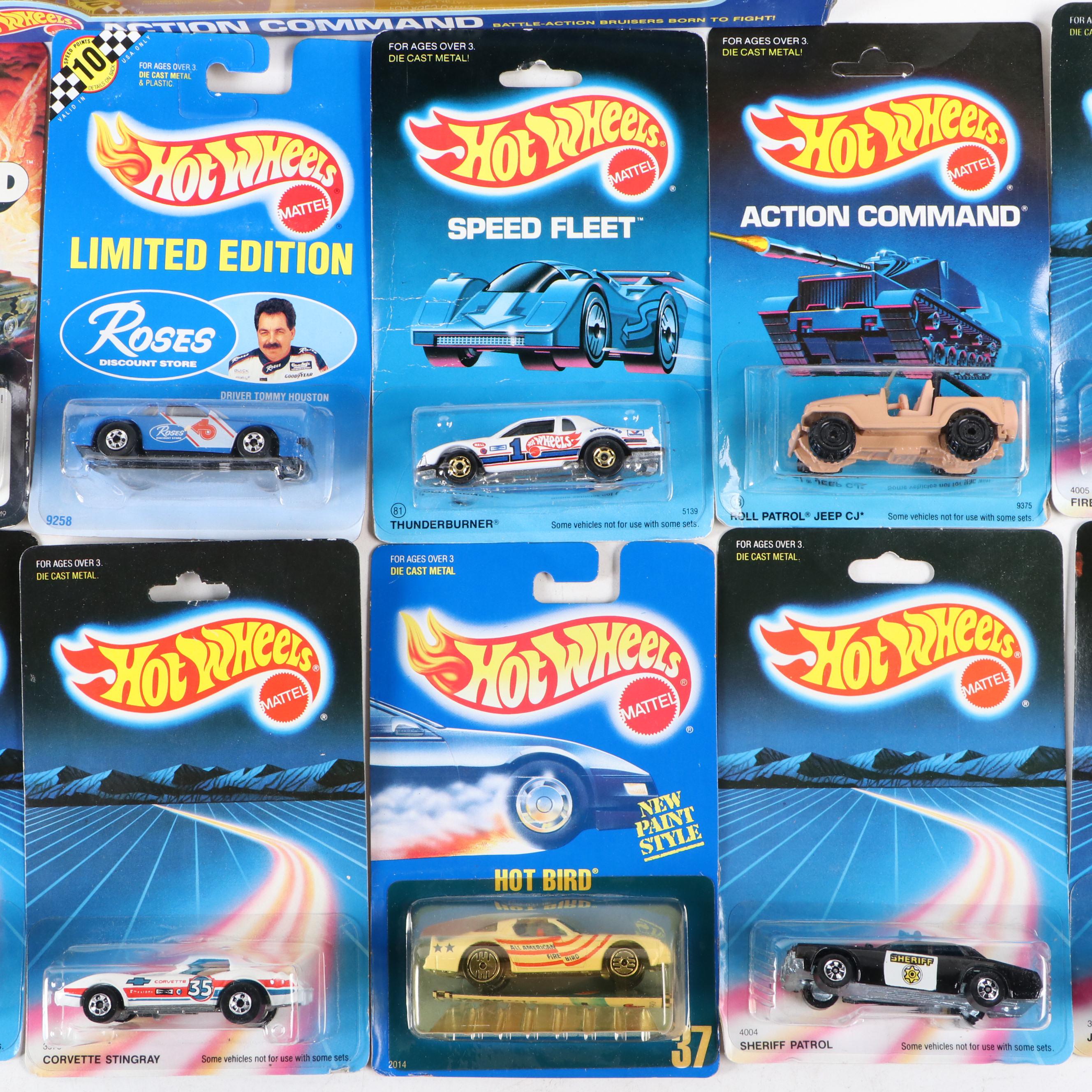 Hot Wheels "Action Command" Gift Pack and More Toy Cars, 1980s–1990s
