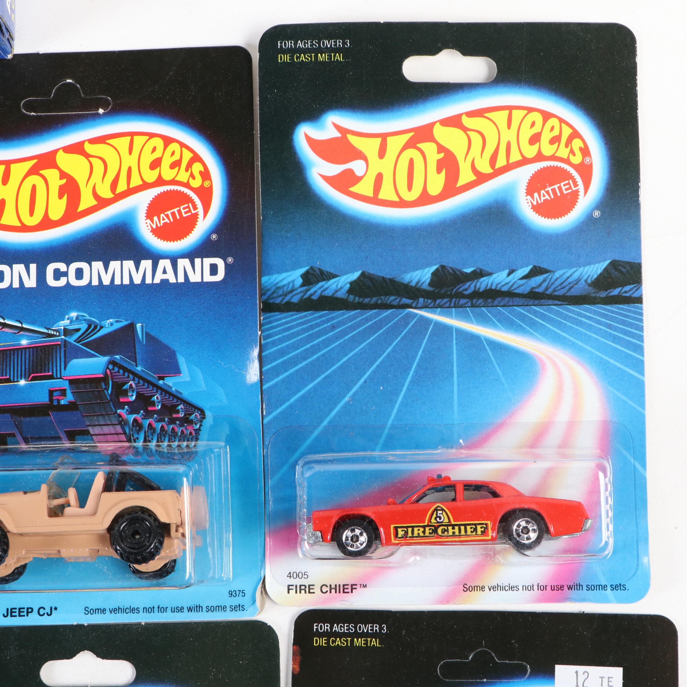 Hot Wheels "Action Command" Gift Pack and More Toy Cars, 1980s–1990s