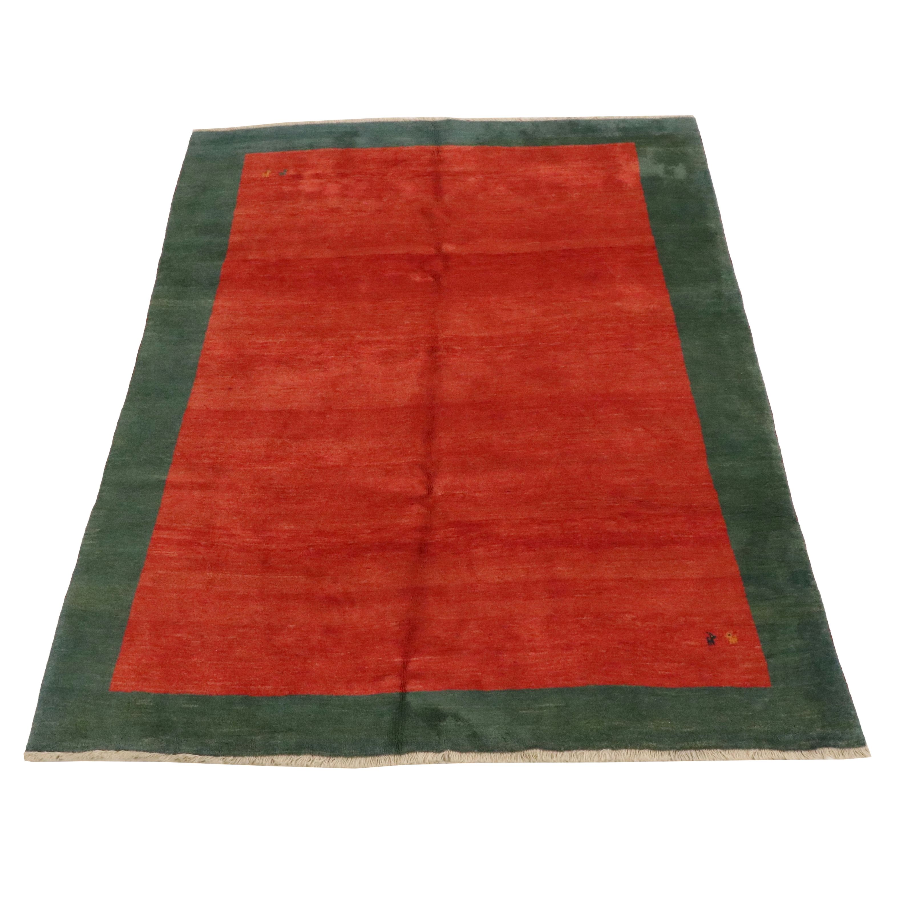 8'4 x 11'10 Hand-Knotted Indo-Persian Gabbeh Area Rug