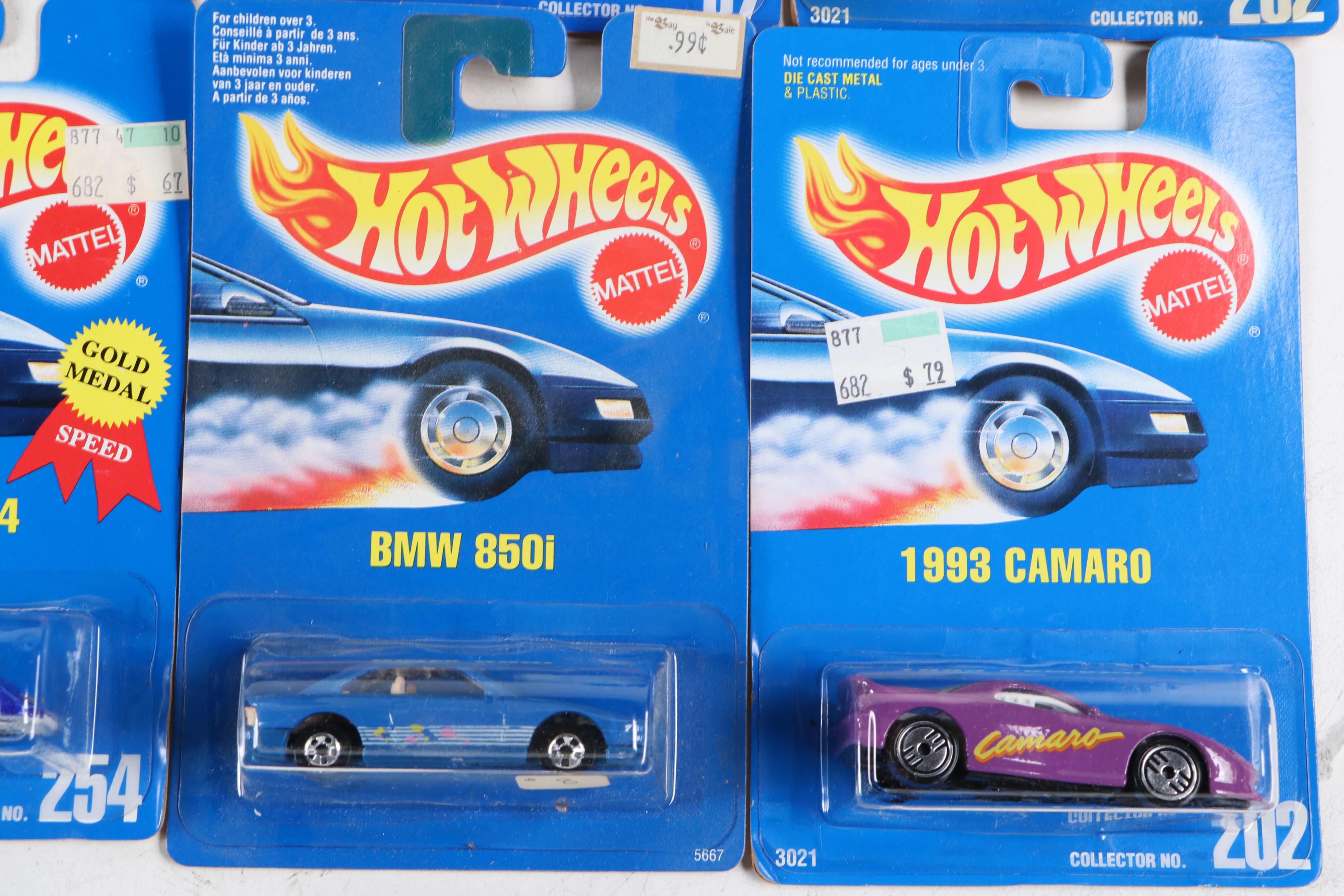 Hot Wheels "1993 Camaro" with More Toy Cars and Lunchbox
