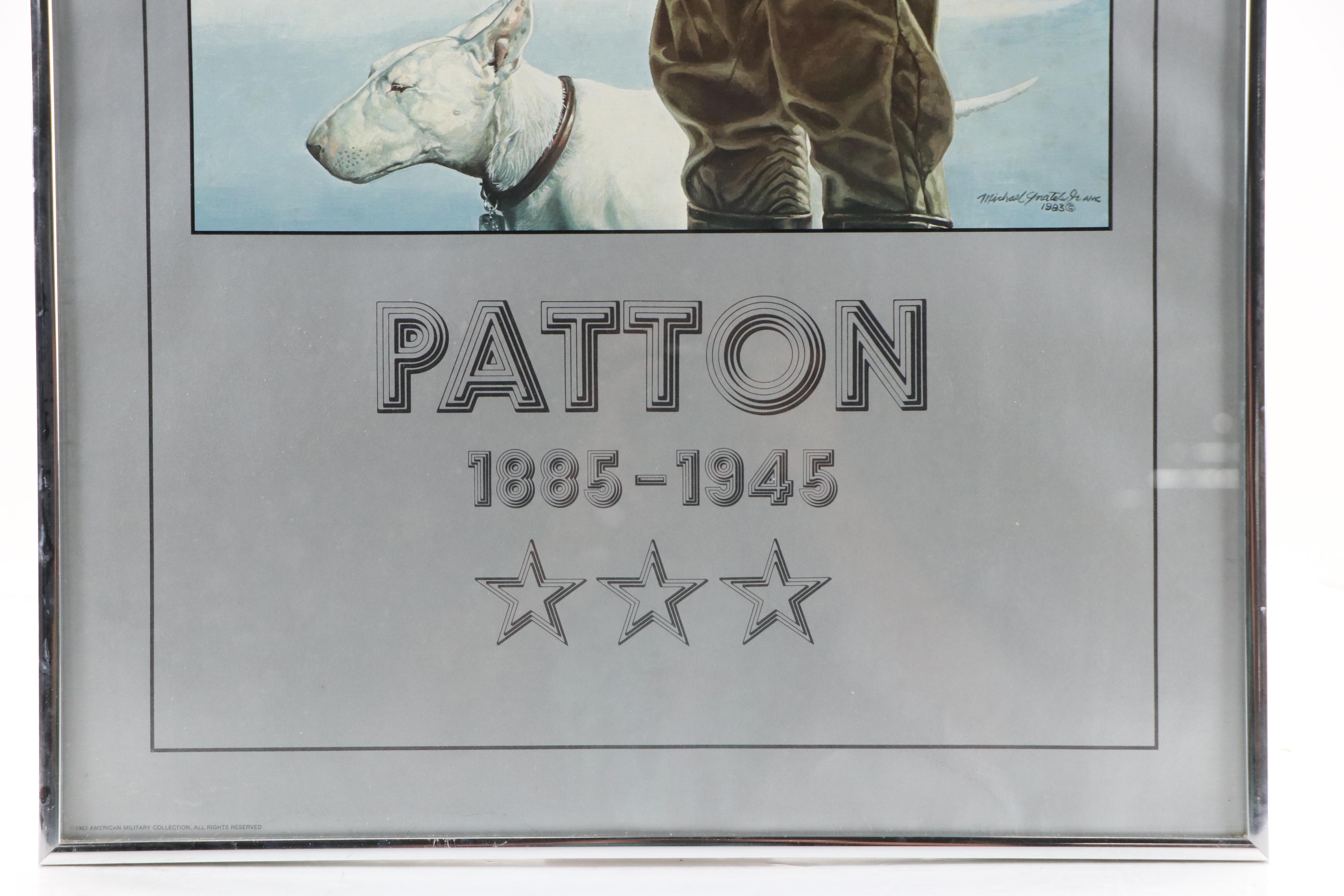 Offset Lithograph After Michael Gnatek "Patton," Late 20th Century