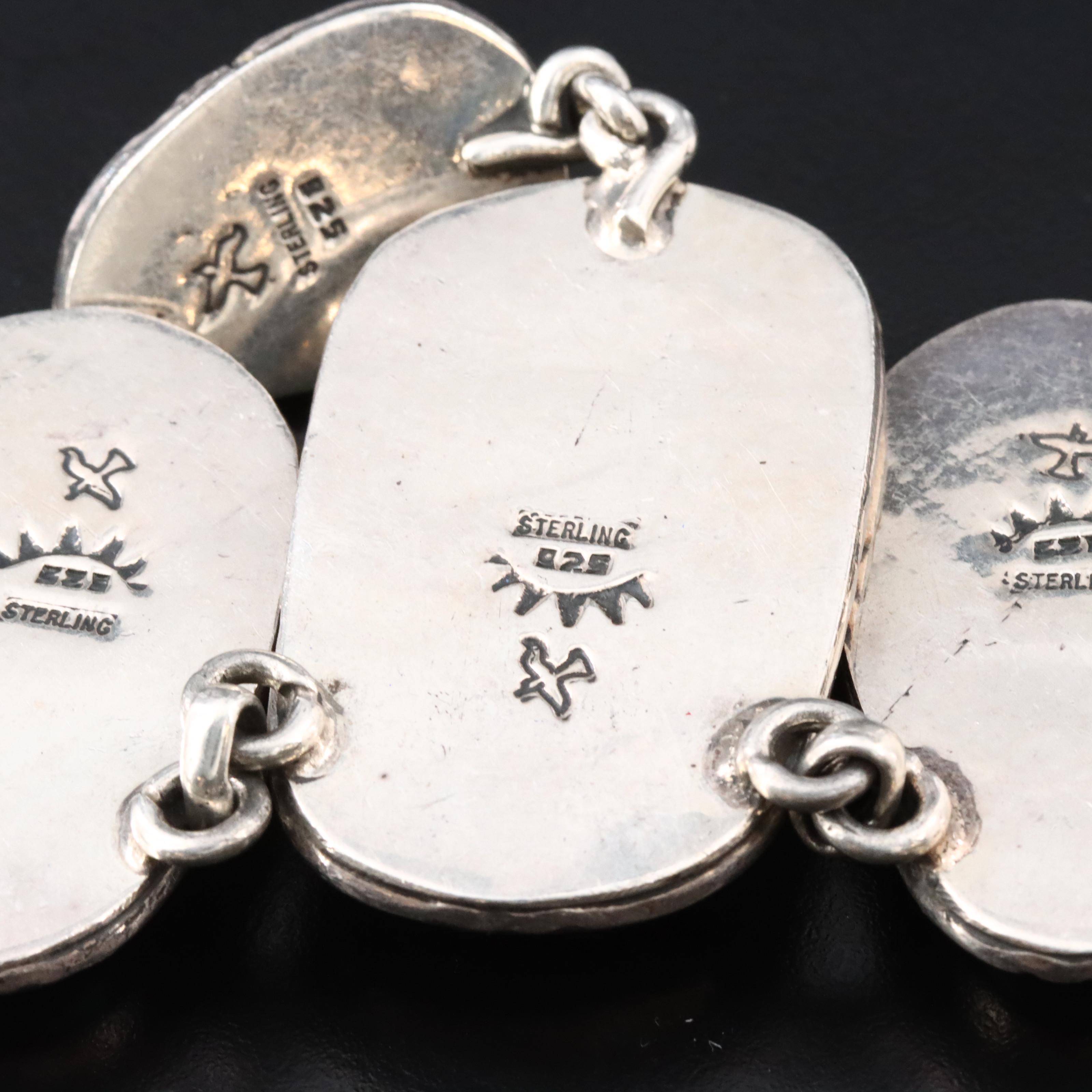 Southwestern Signed Sterling Turquoise Necklace