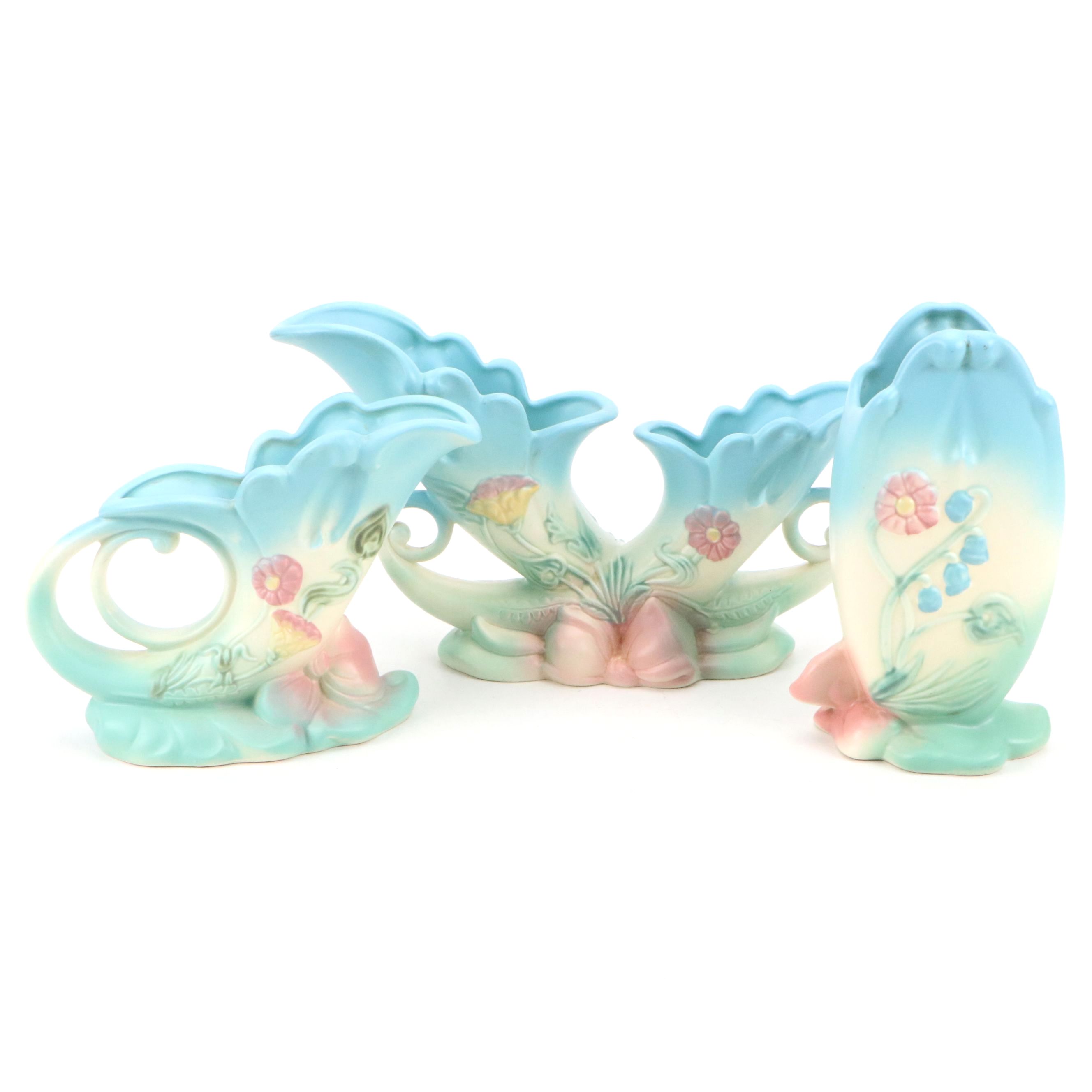 Hull Pottery "Bow Knot" Vases