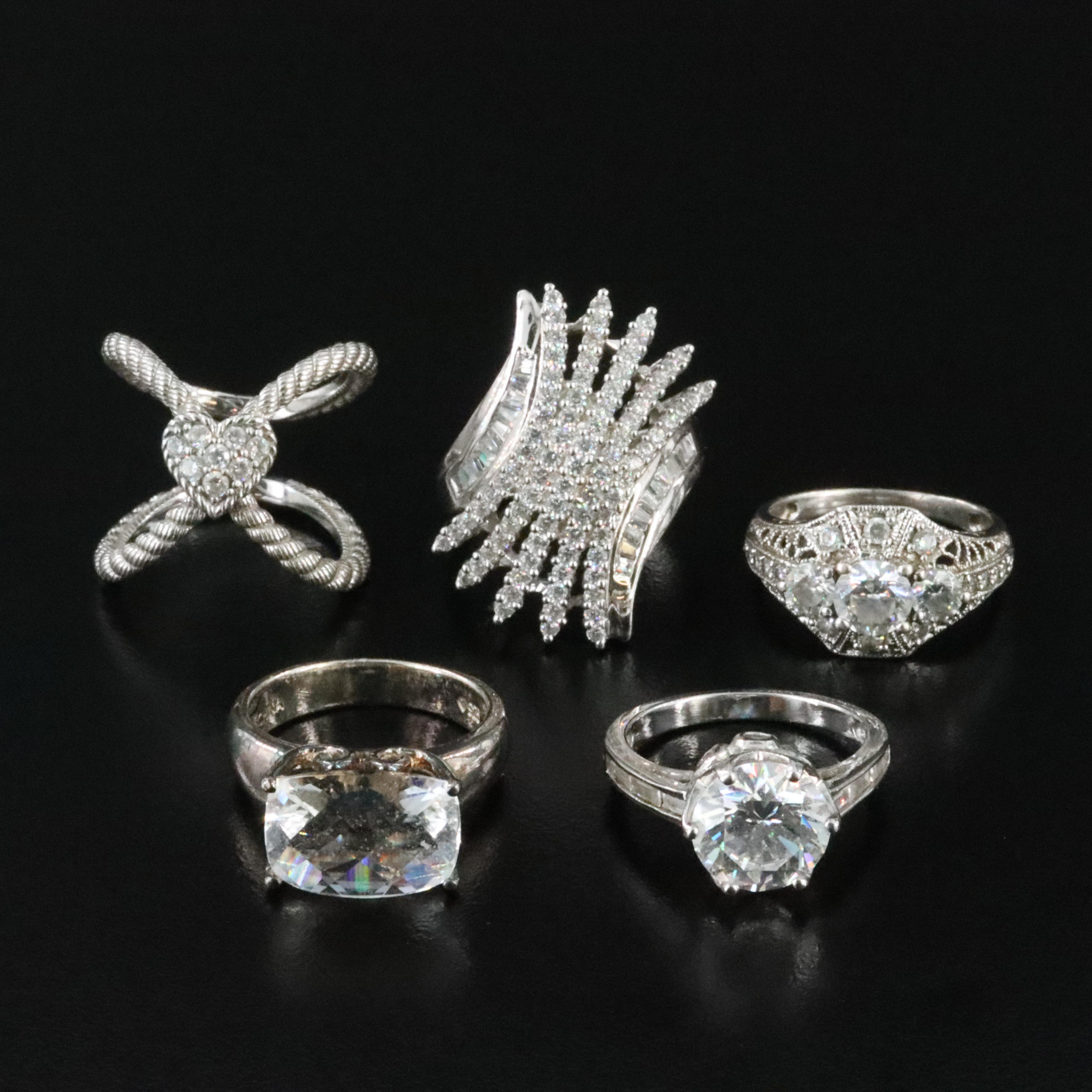 Sterling Gemstone Ring Collection Featuring Judith Ripka