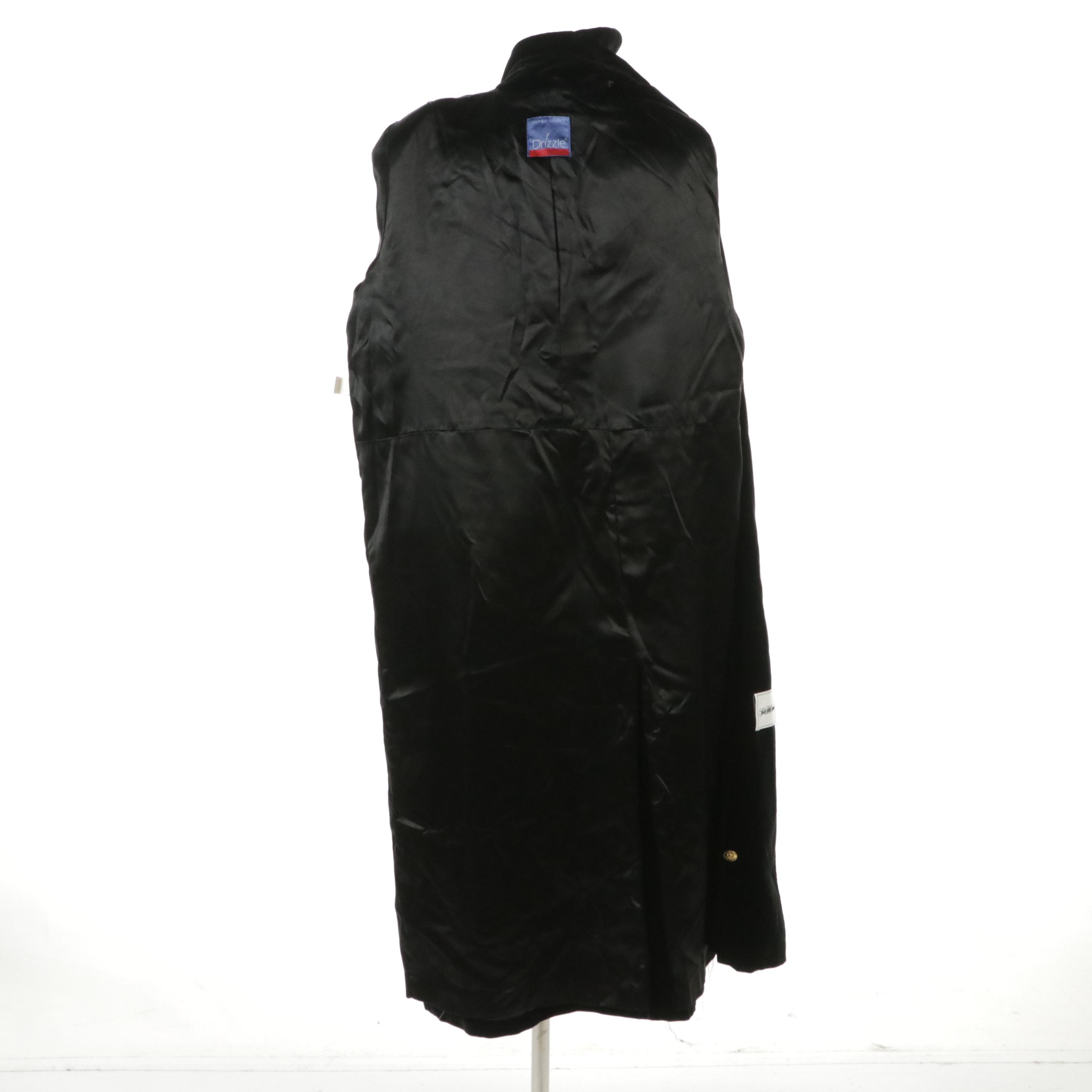 Carol Cohen for Drizzle Military Style Double-Breasted Cotton Velveteen Coat