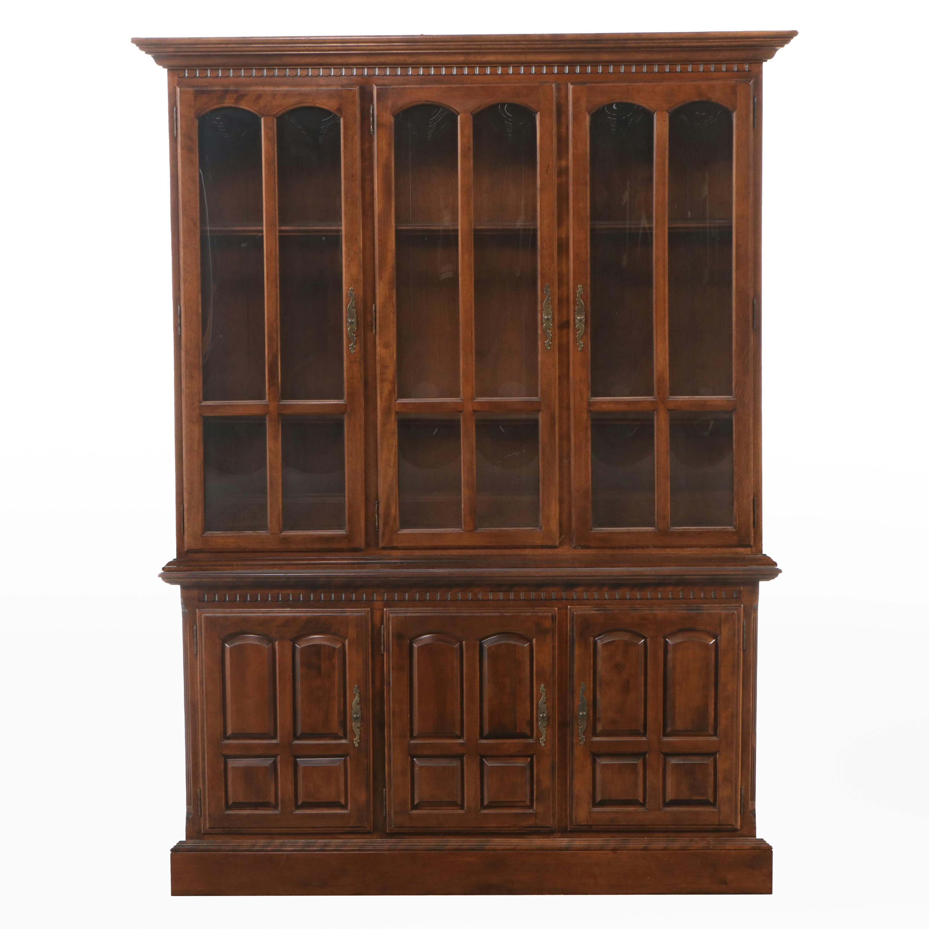Ethan Allen Federal Style Mahogany China Cabinet
