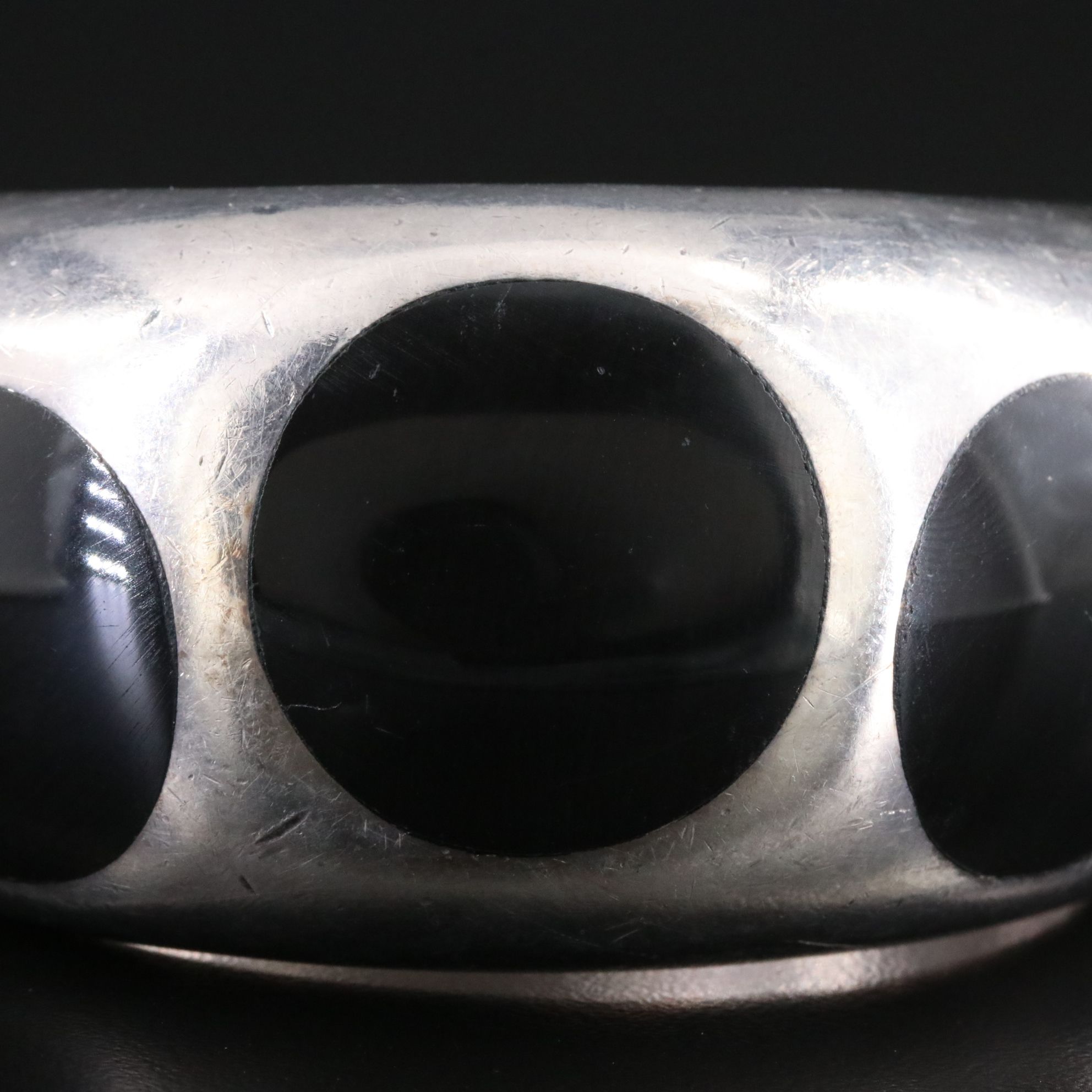 Talleres de Los Ballesteros Sterling Faux Black Onyx Bracelet