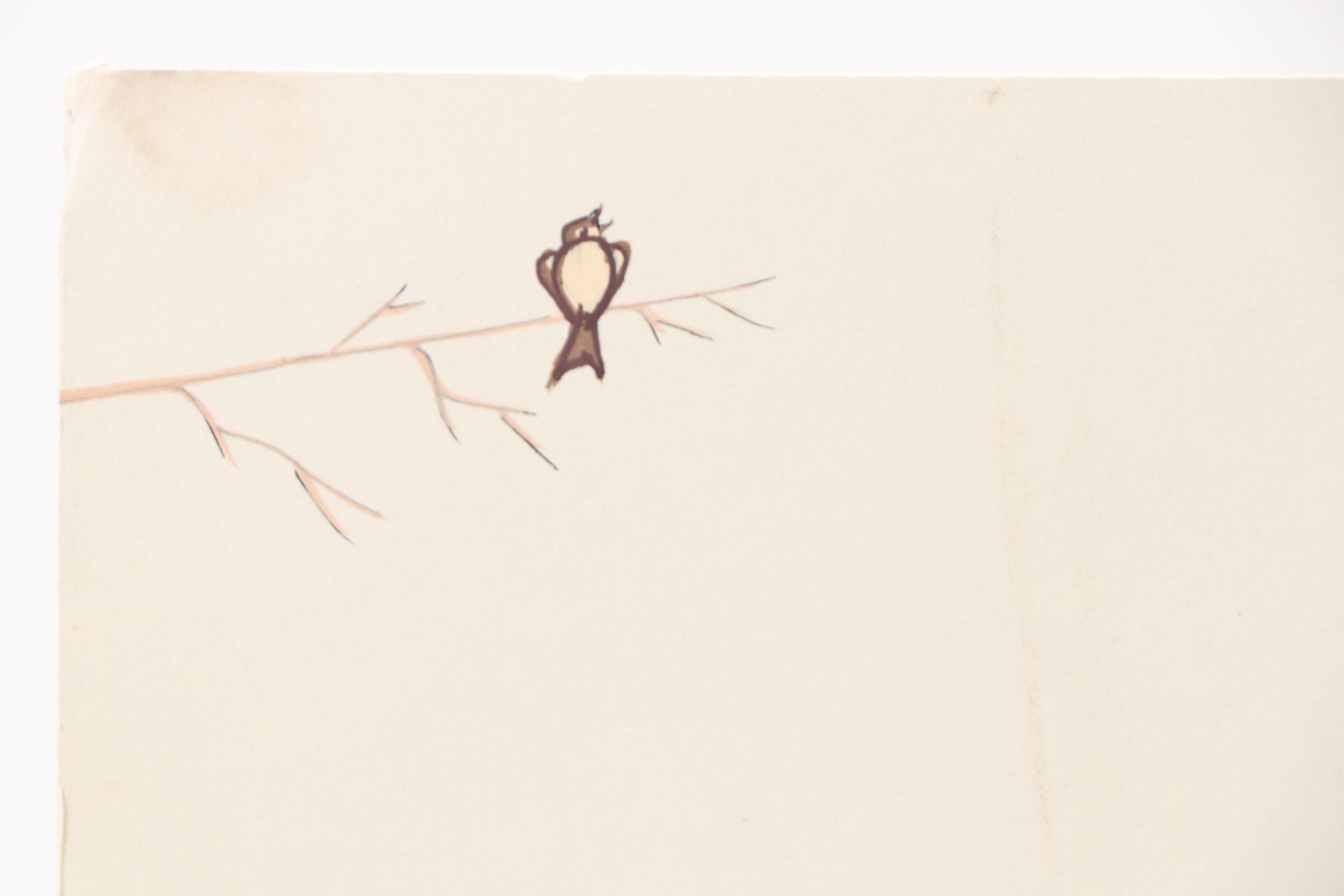 Beatien (Little No Shirt) Yazz Southwestern Figural Gouache Painting