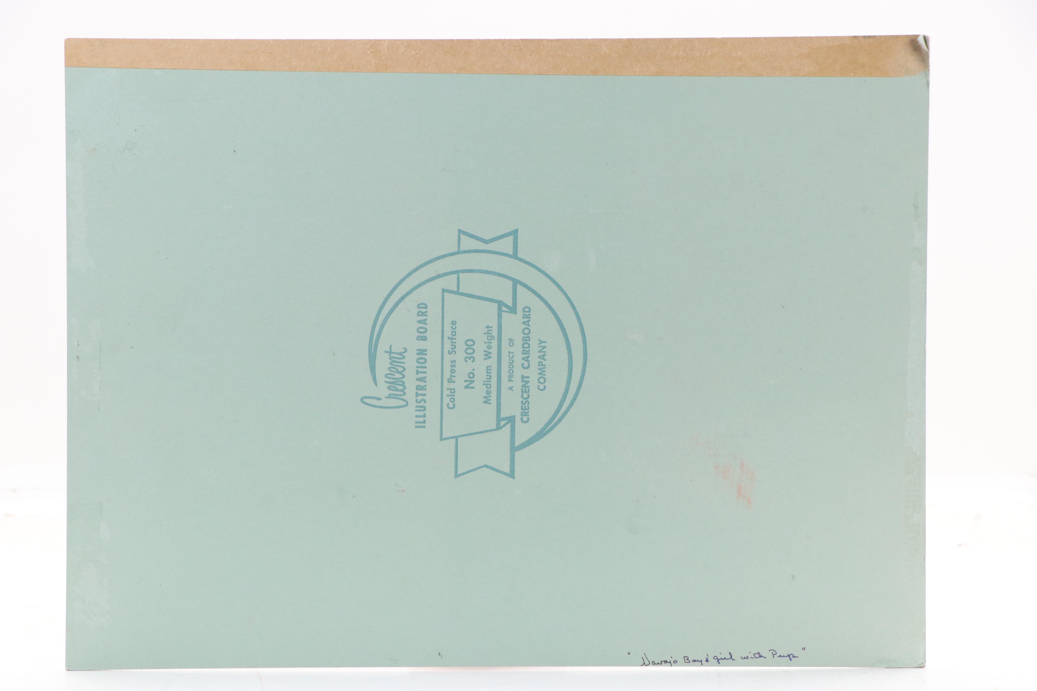 Beatien (Little No Shirt) Yazz Southwestern Figural Gouache Painting