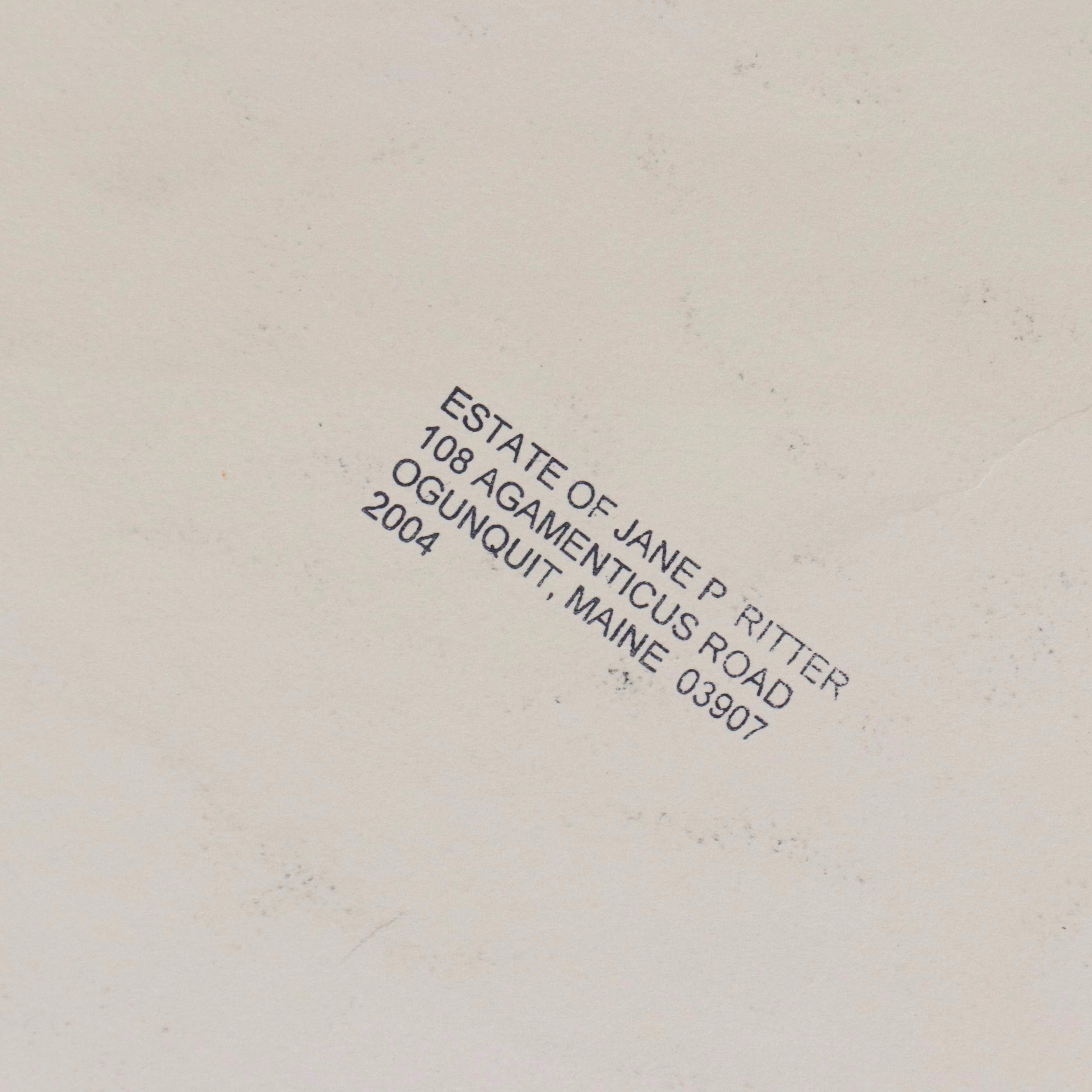 Chris Ritter Modern Watercolor Painting, Mid–Late 20th Century