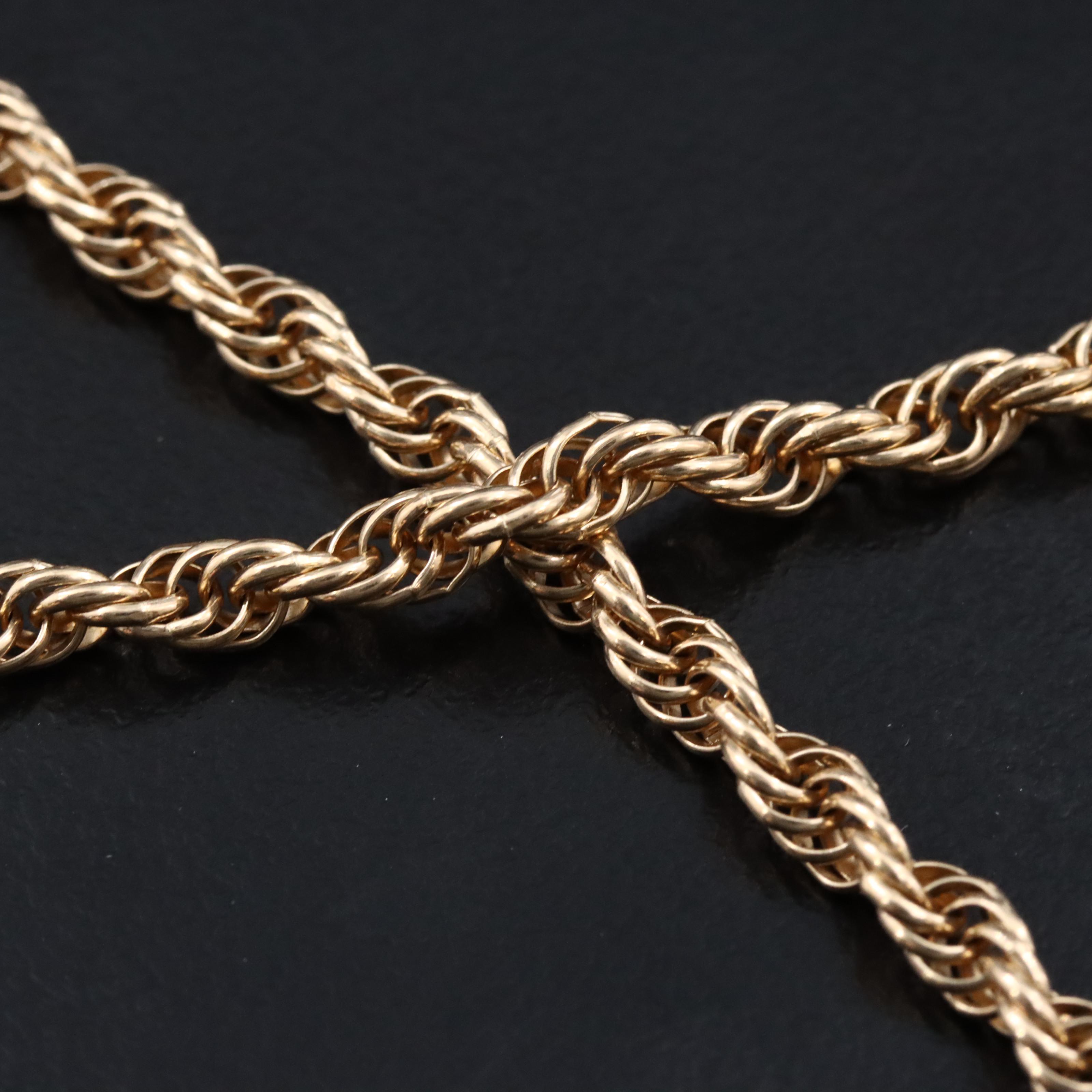 14K Rope Chain Necklace