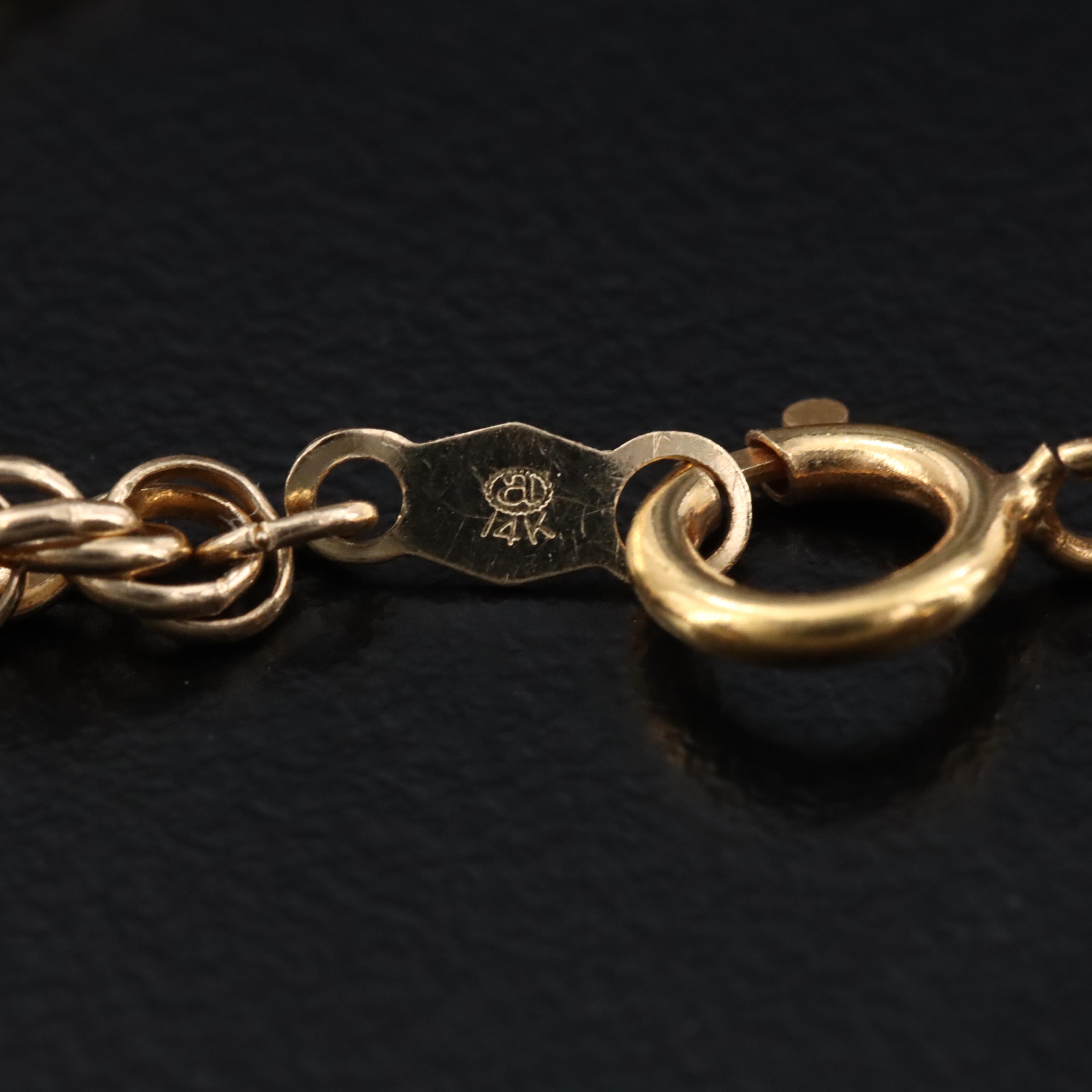 14K Rope Chain Necklace