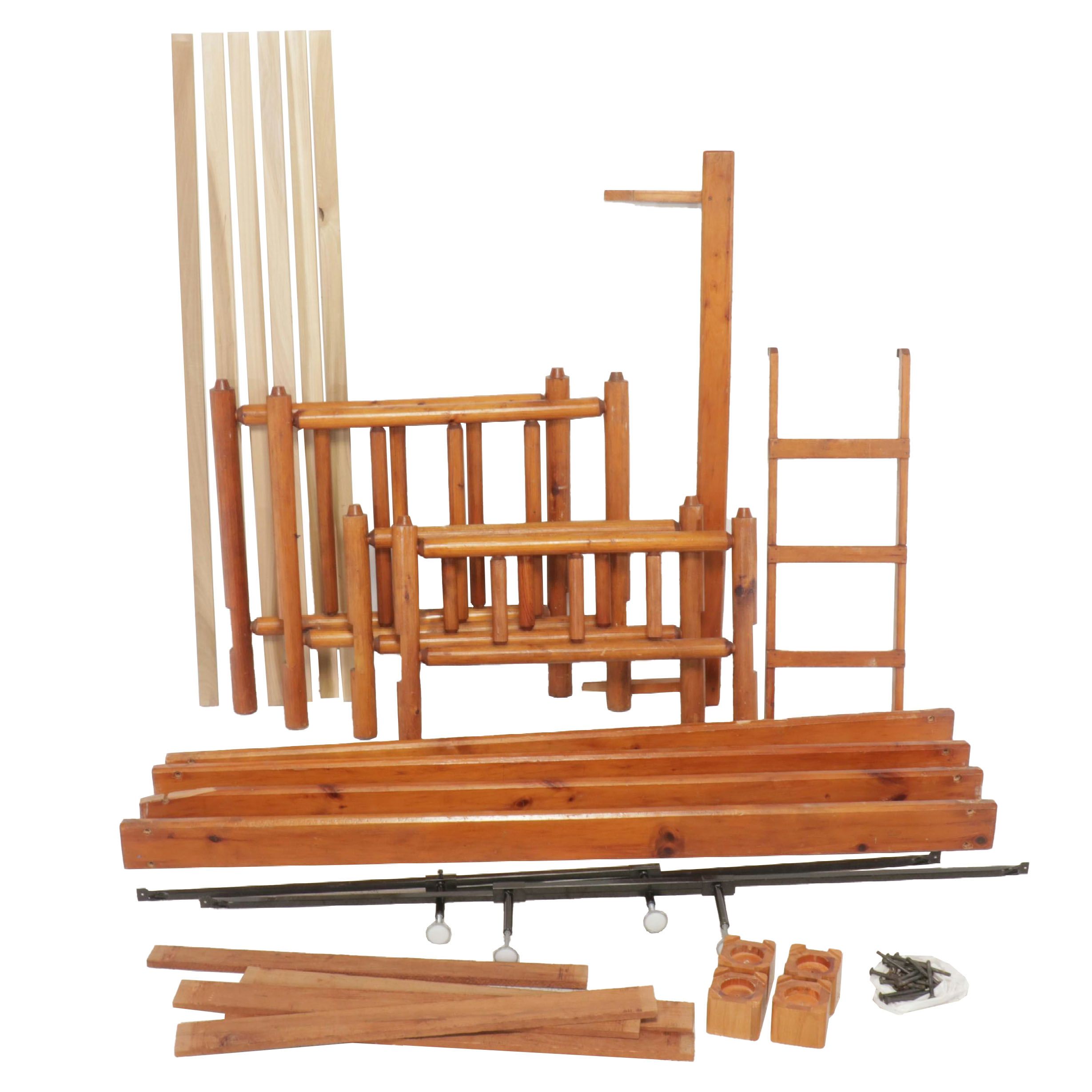 Deerwood Pinecraft Rustic Style Pine Bunk Bed Frame, Mid to Late 20th Century