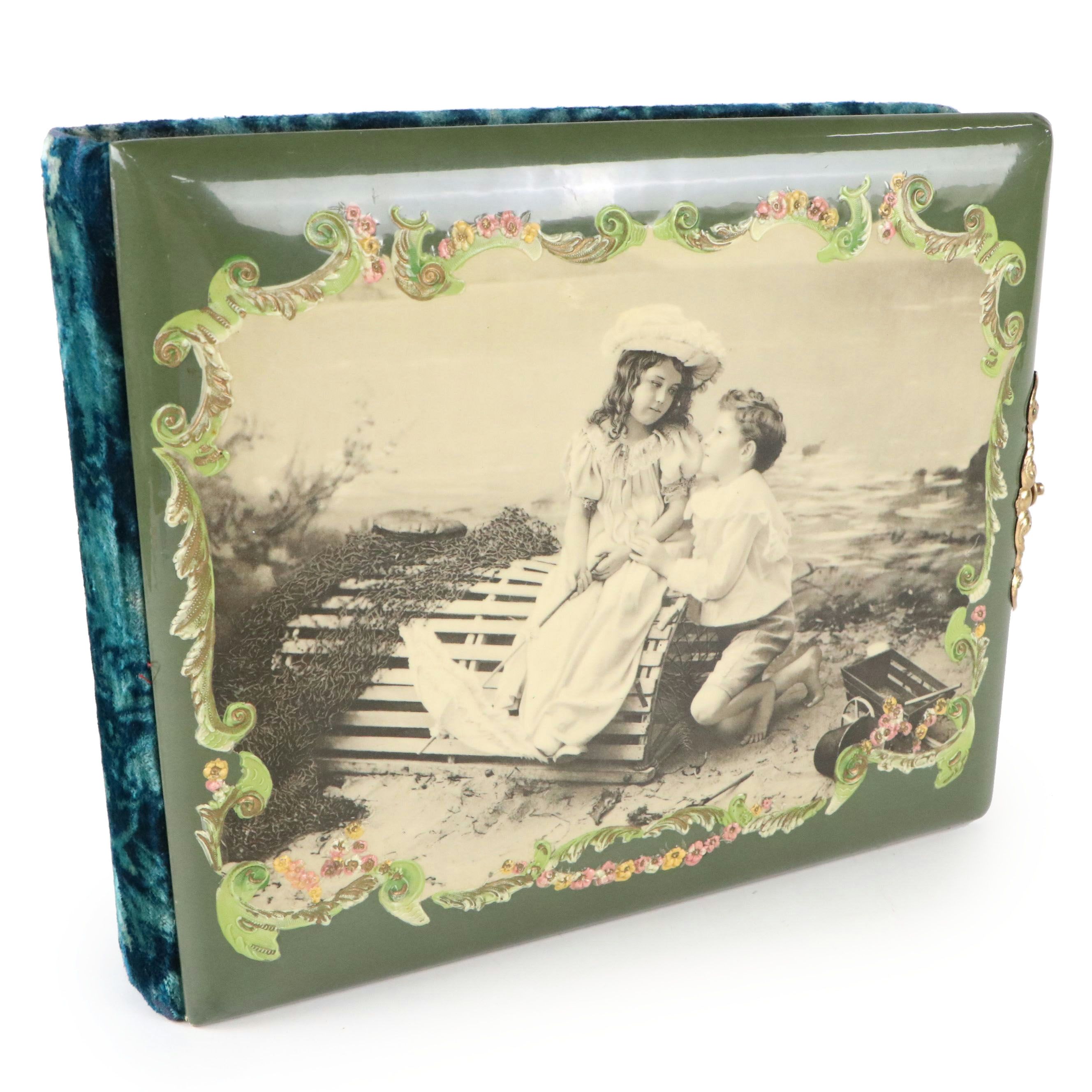 Victorian Photo Album with Cabinet Cards, Late 19th Century