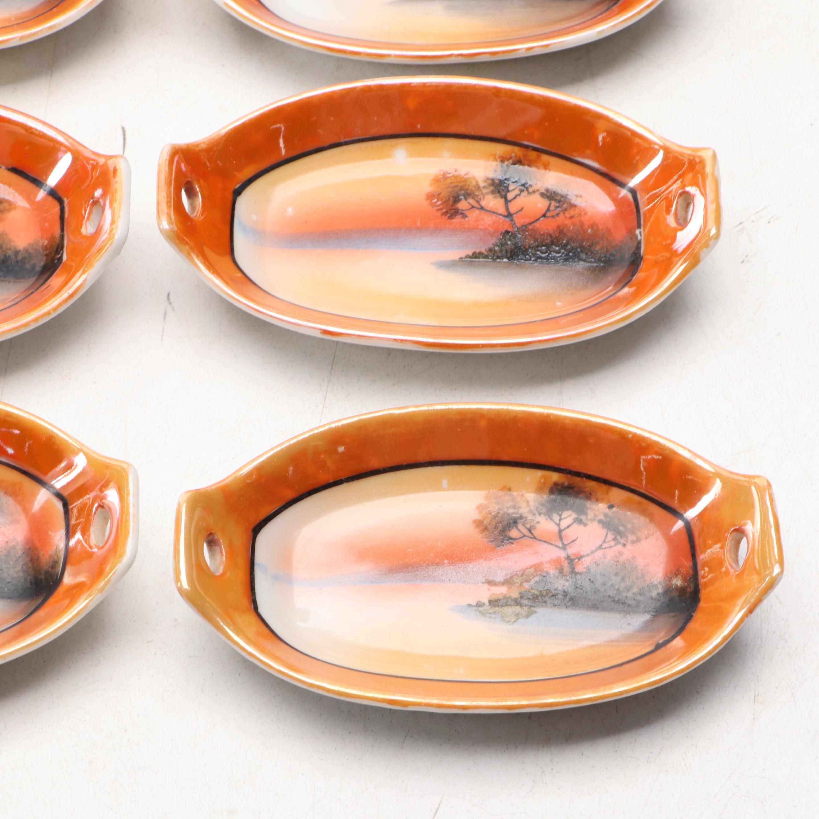 Oscar and Edgar Gutherz Porcelain Footed Bowl with Japanese Porcelain Tableware