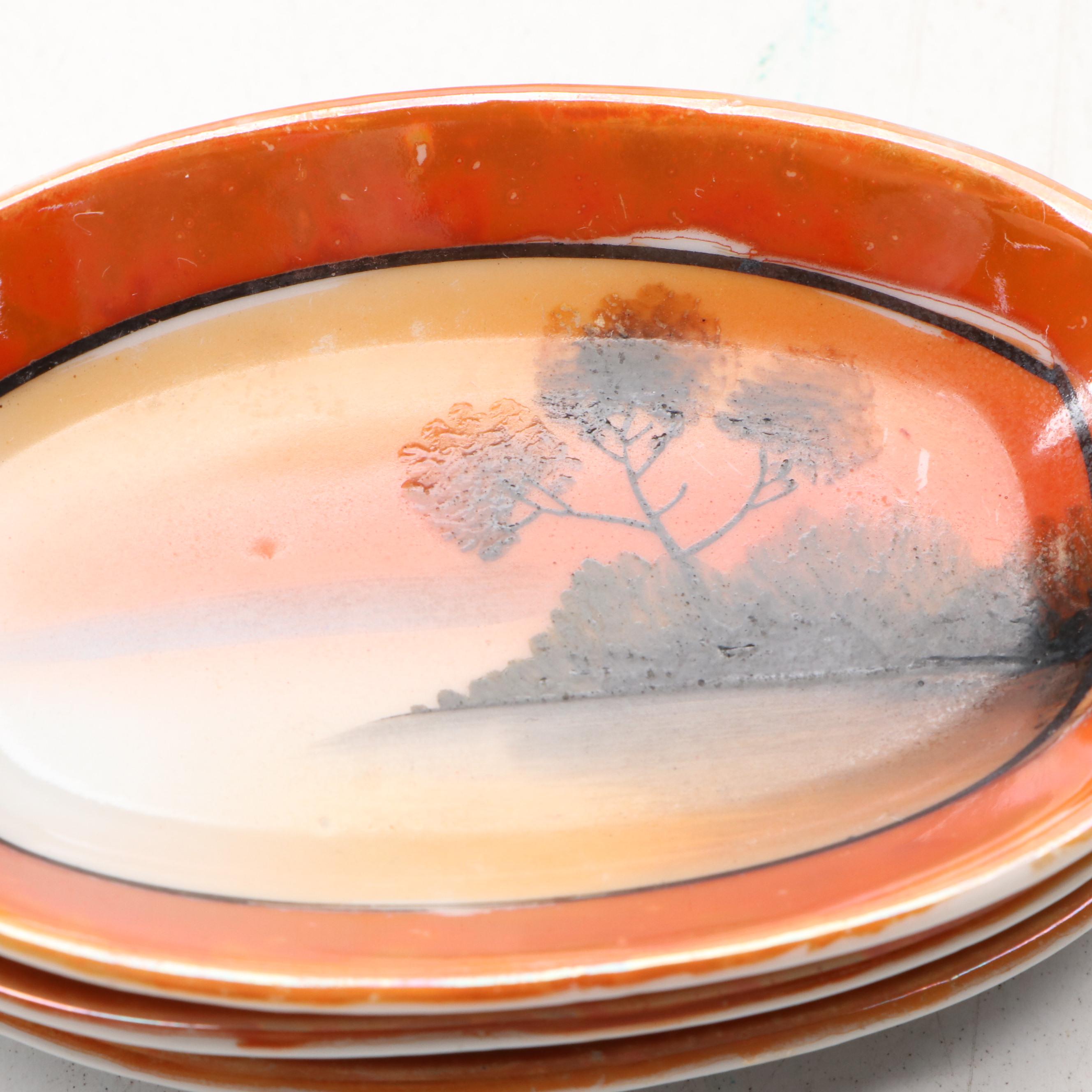 Oscar and Edgar Gutherz Porcelain Footed Bowl with Japanese Porcelain Tableware