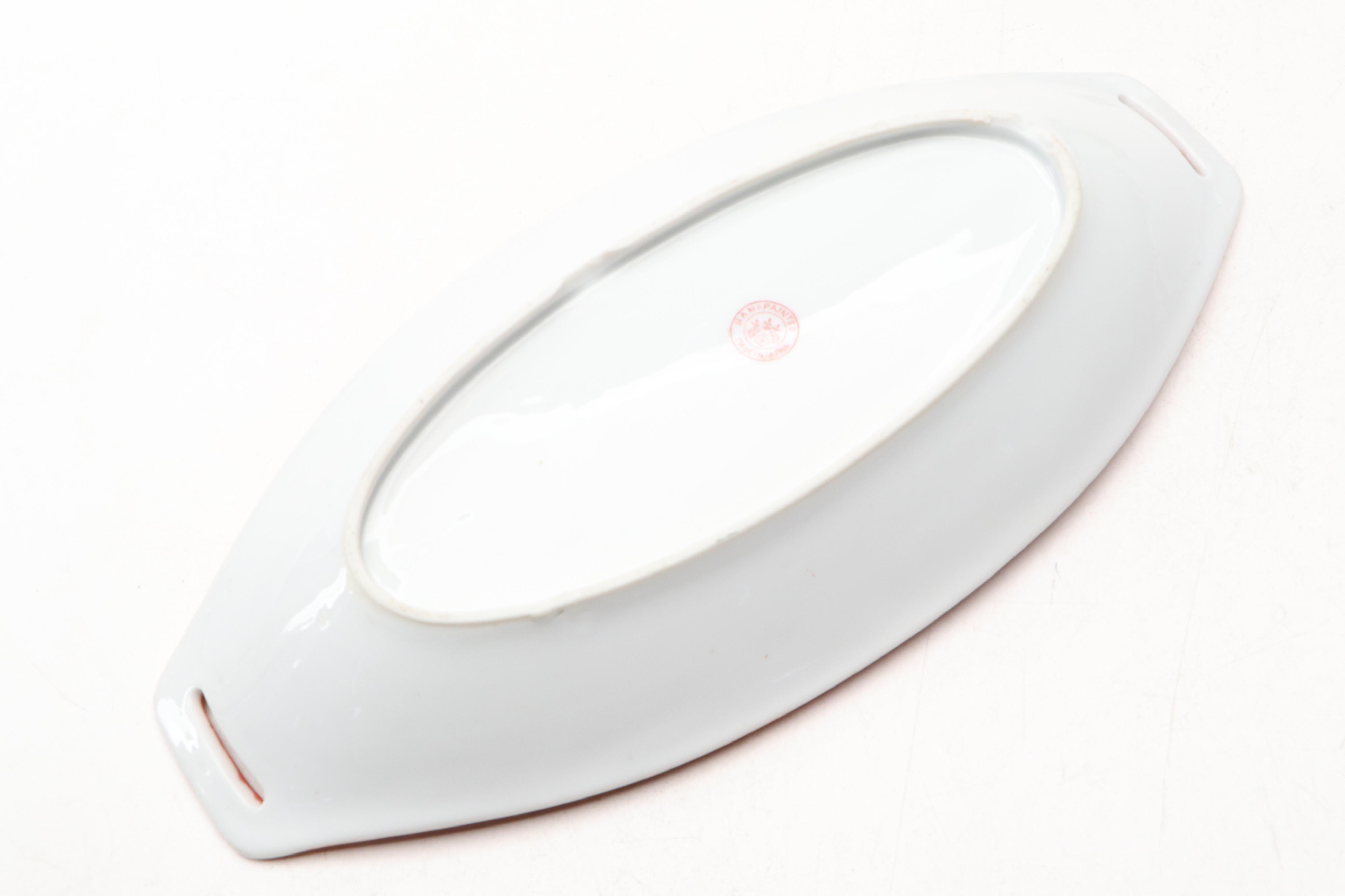 Oscar and Edgar Gutherz Porcelain Footed Bowl with Japanese Porcelain Tableware