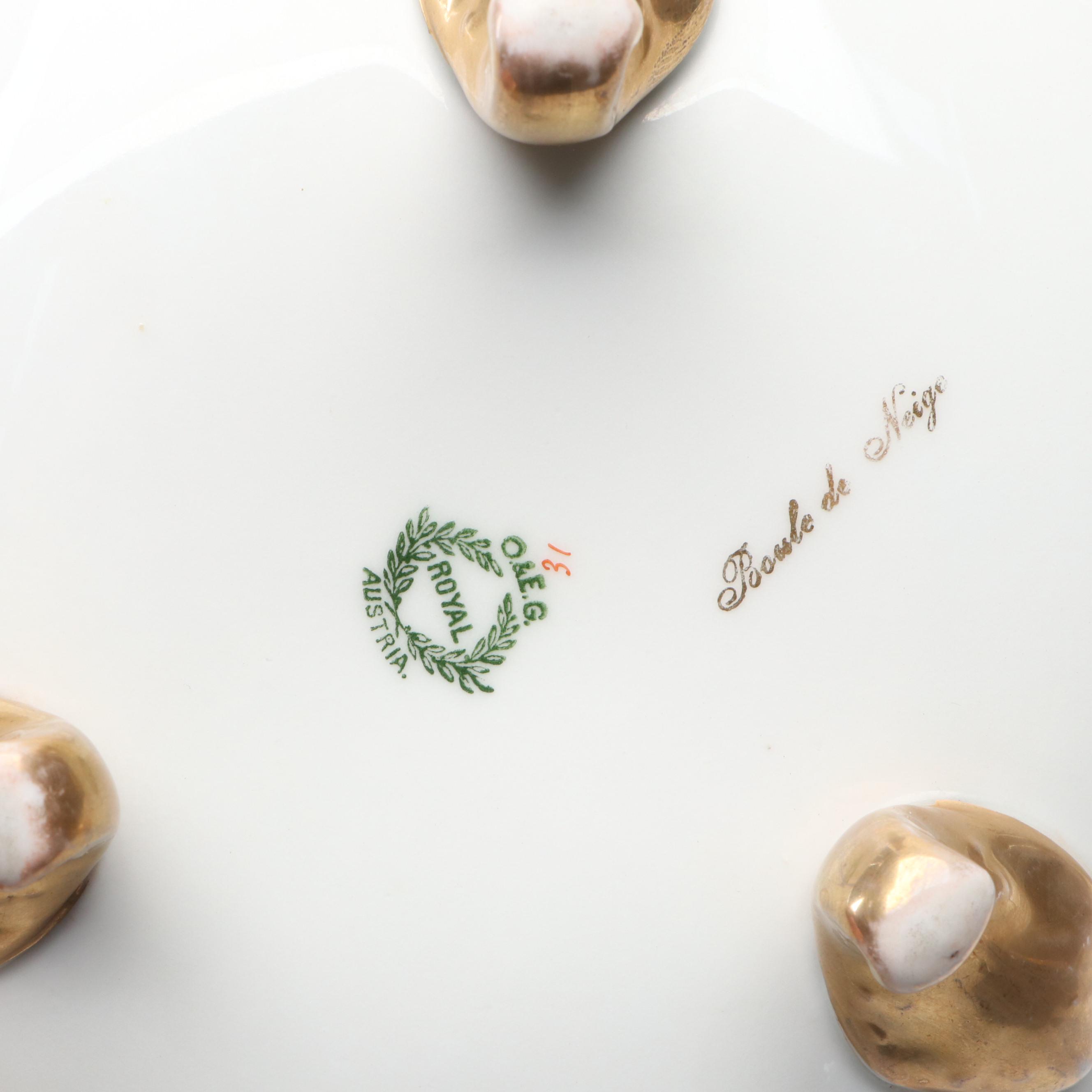 Oscar and Edgar Gutherz Porcelain Footed Bowl with Japanese Porcelain Tableware