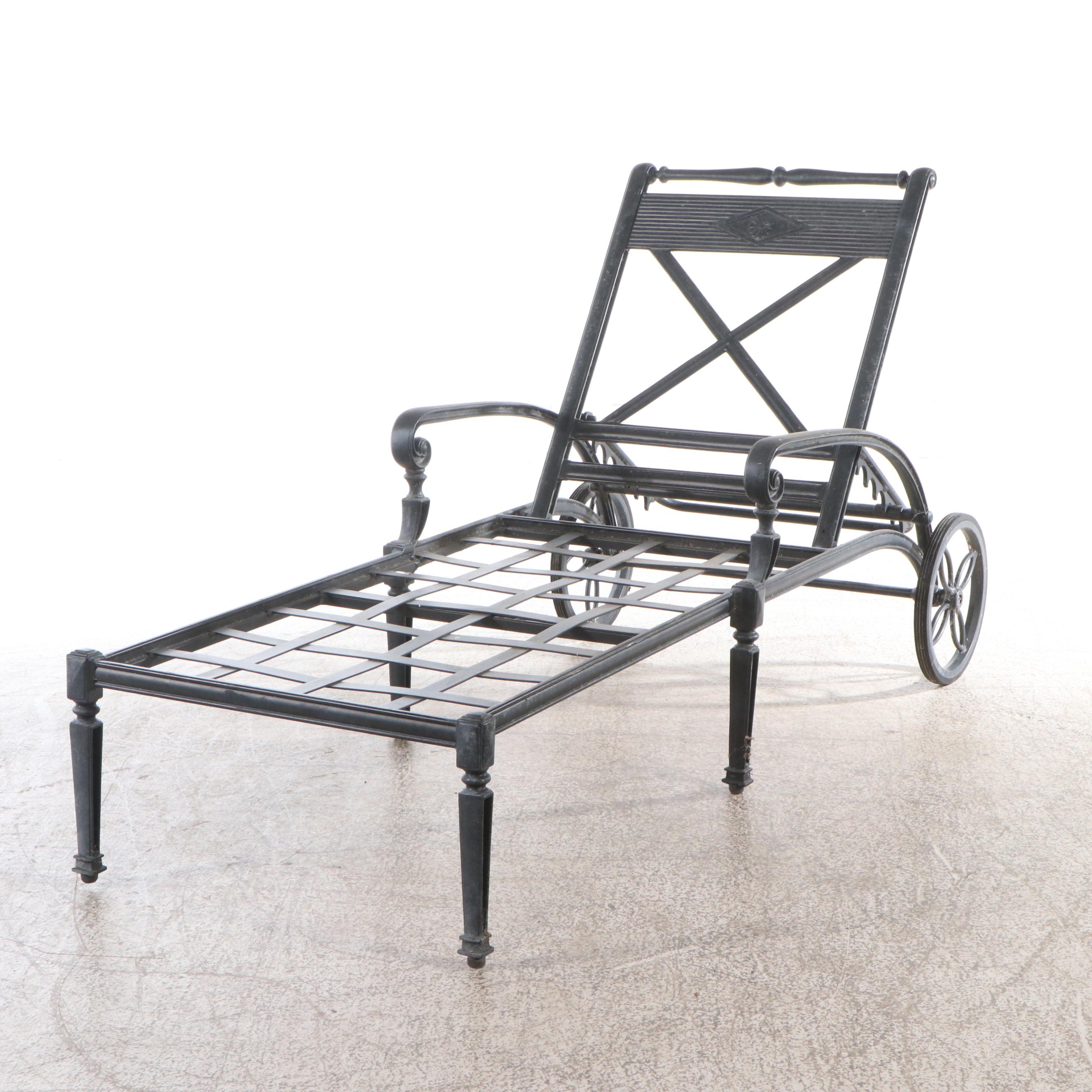 Frontgate Regency Style Metal Patio Lounge Chair