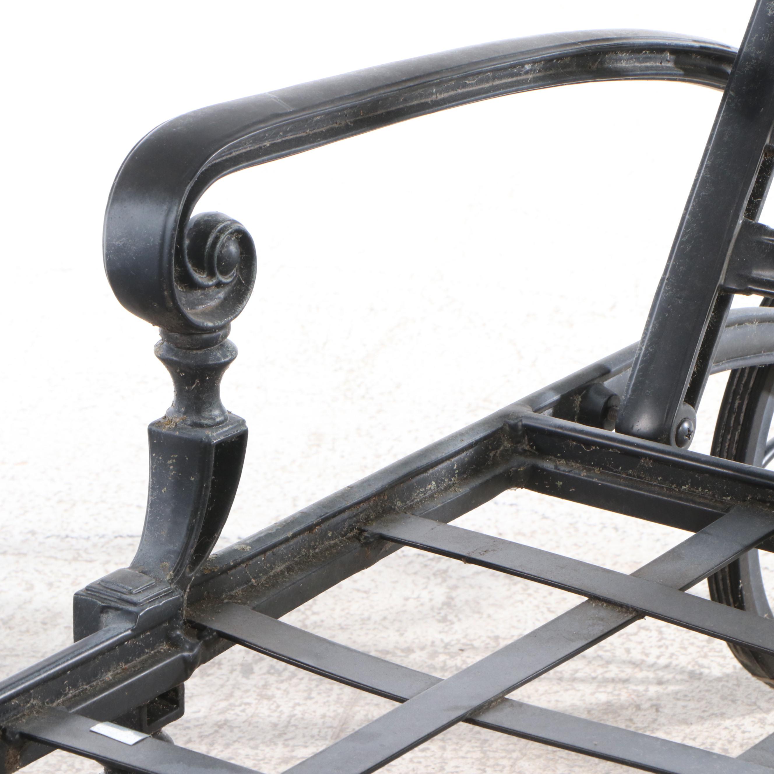 Frontgate Regency Style Metal Patio Lounge Chair