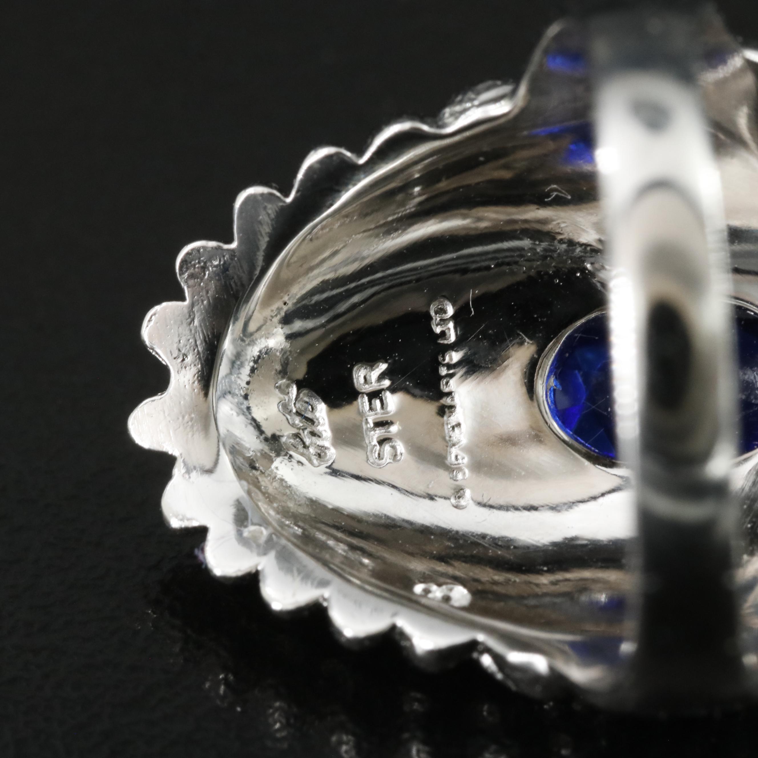 Erté by Circle of Fine Arts Luna Sterling and Crystal Ring