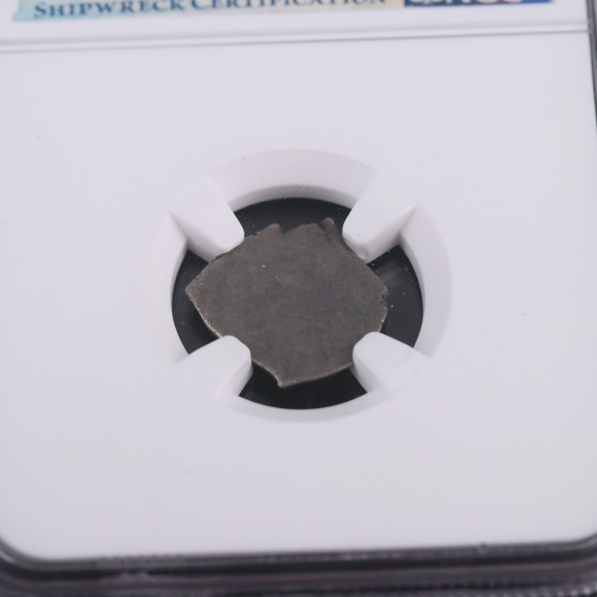 Two Spanish Colonial Shipwreck 1/2-Real Silver Cob Coins, ca. 1700, NGC Genuine