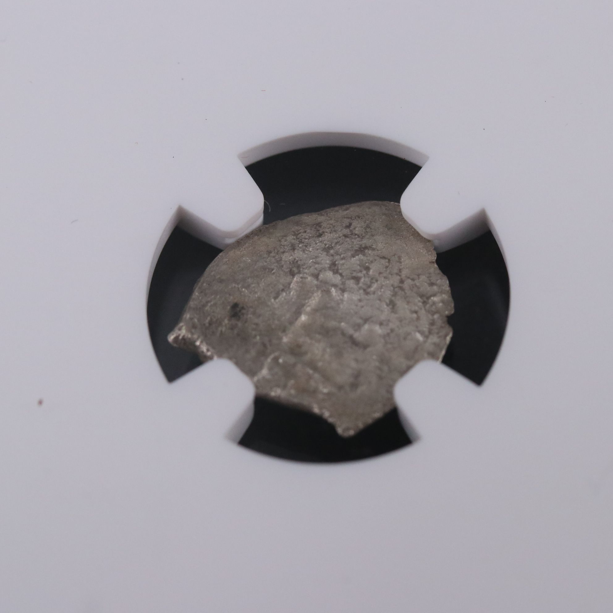 Two Spanish Colonial Shipwreck 1/2-Real Silver Cob Coins, ca. 1700, NGC Genuine