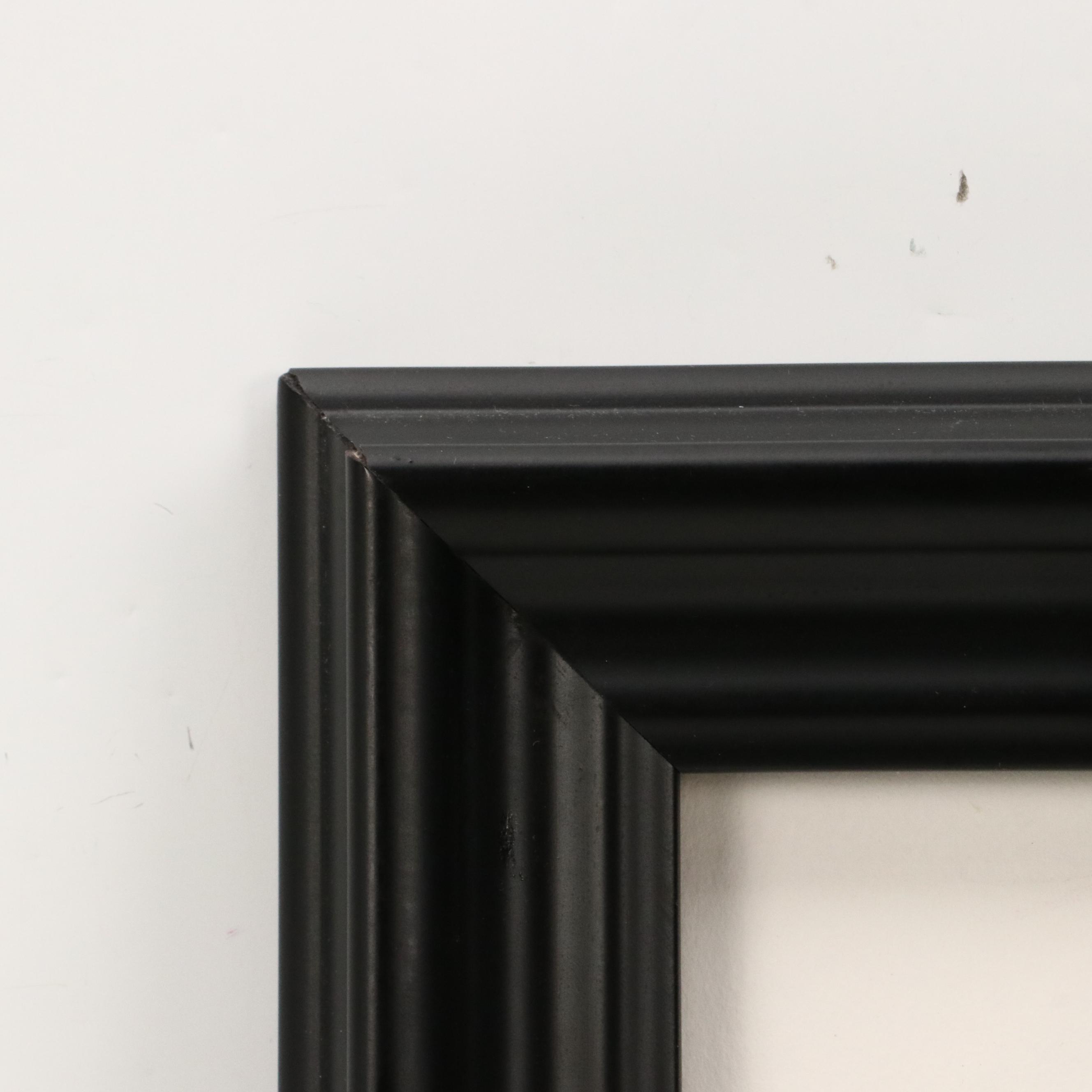 Olivia Latinovich Portrait Gouache Painting of Woman with Cigar, 21st Century