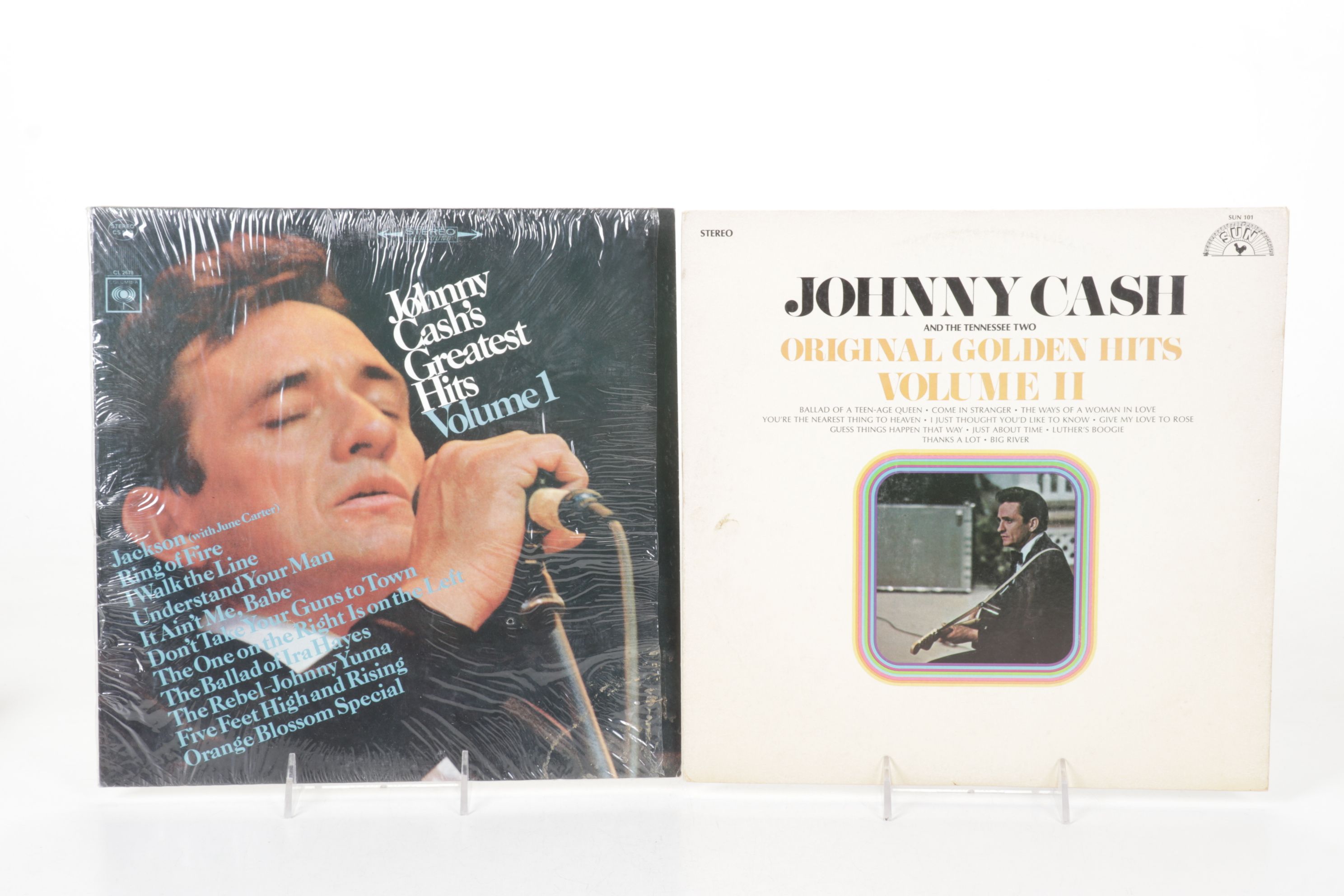 Chet Atkins, Johnny Cash and Marty Robbins Collection of Vinyl Record Albums