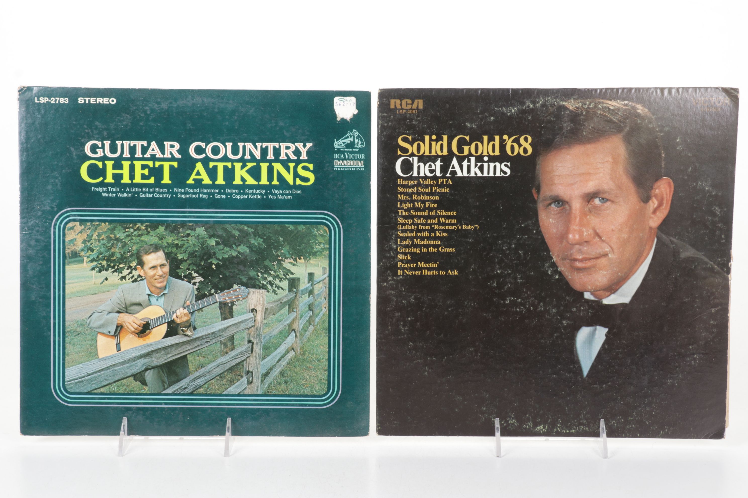 Chet Atkins, Johnny Cash and Marty Robbins Collection of Vinyl Record Albums