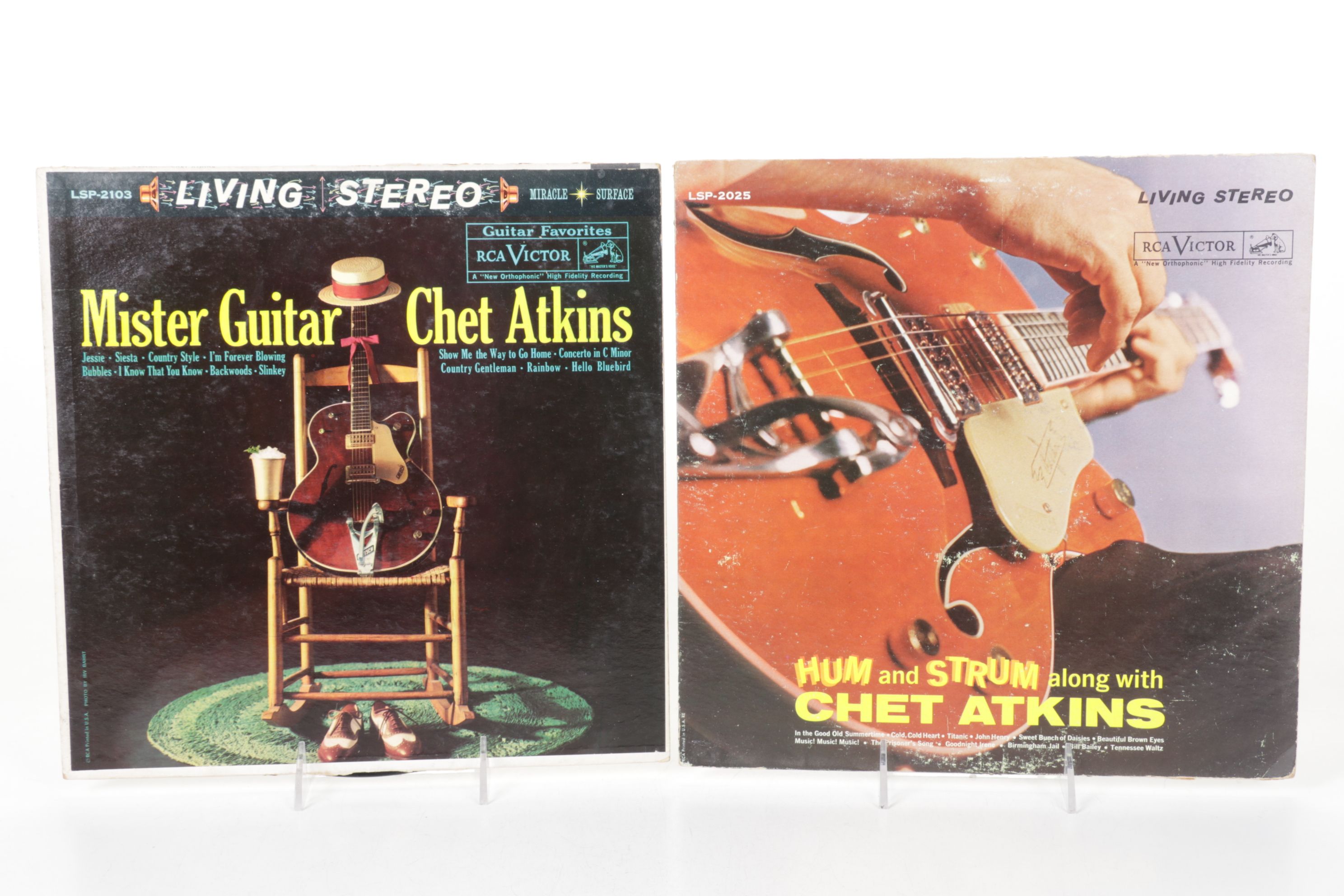 Chet Atkins, Johnny Cash and Marty Robbins Collection of Vinyl Record Albums