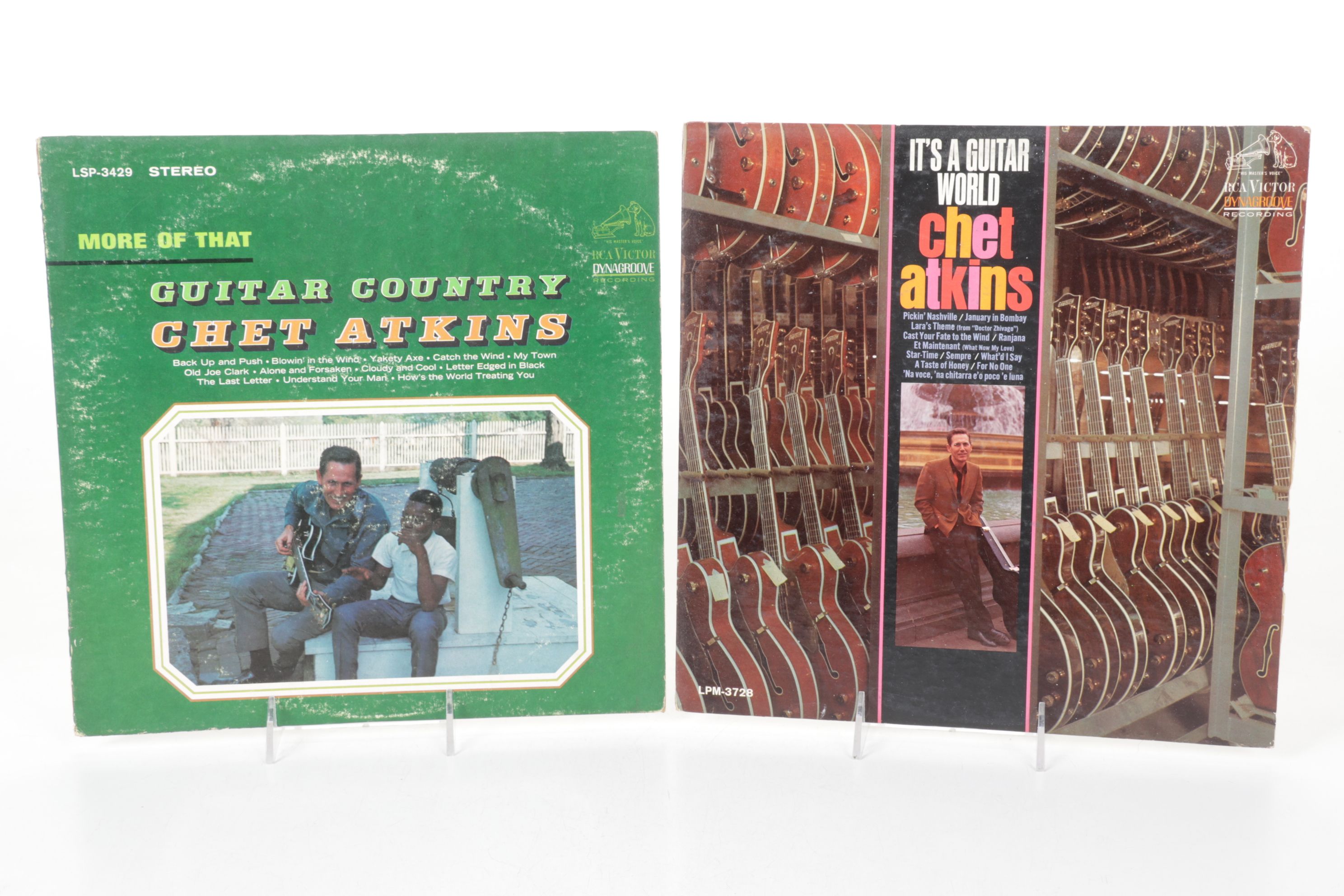 Chet Atkins, Johnny Cash and Marty Robbins Collection of Vinyl Record Albums