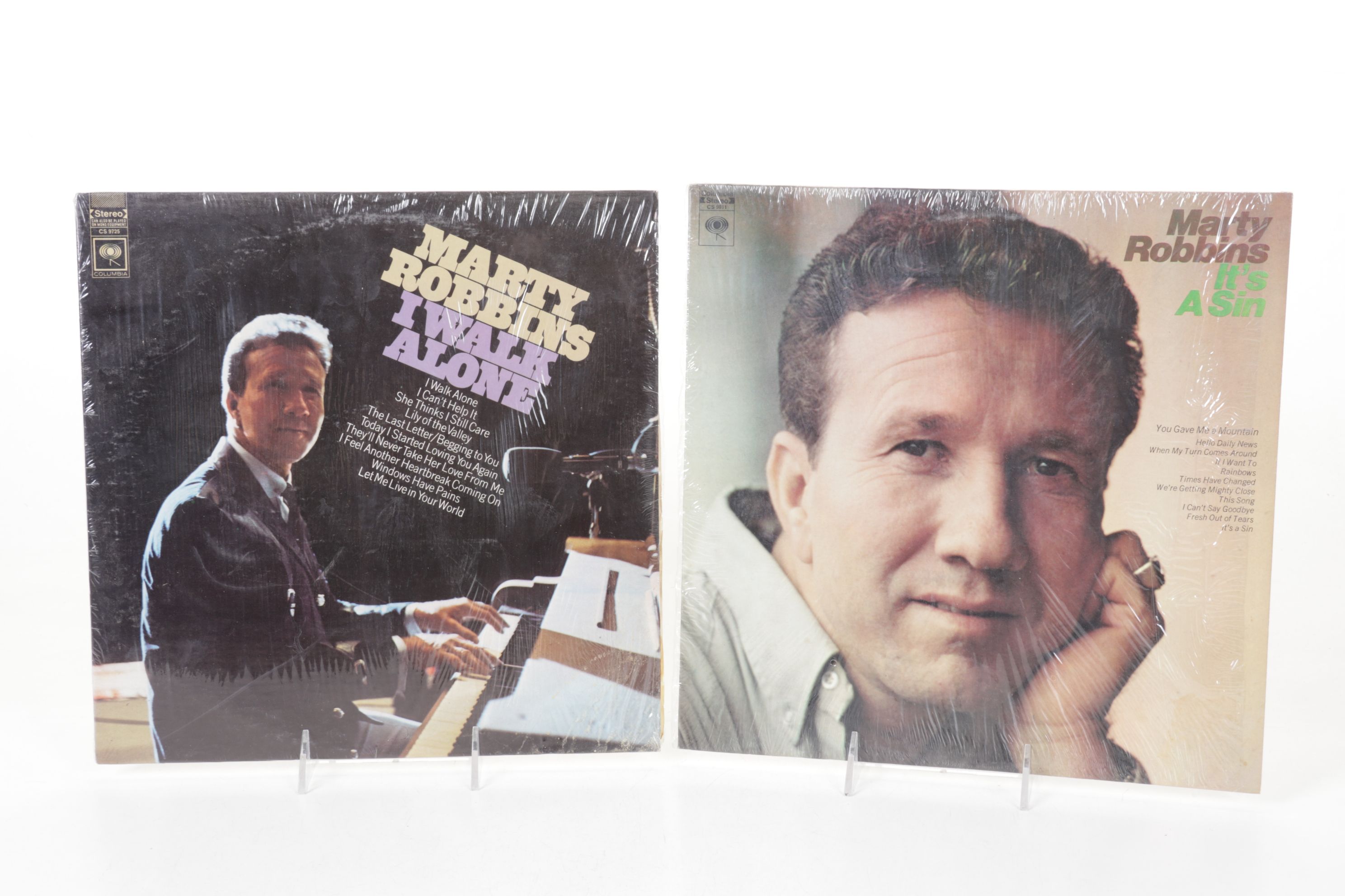 Chet Atkins, Johnny Cash and Marty Robbins Collection of Vinyl Record Albums