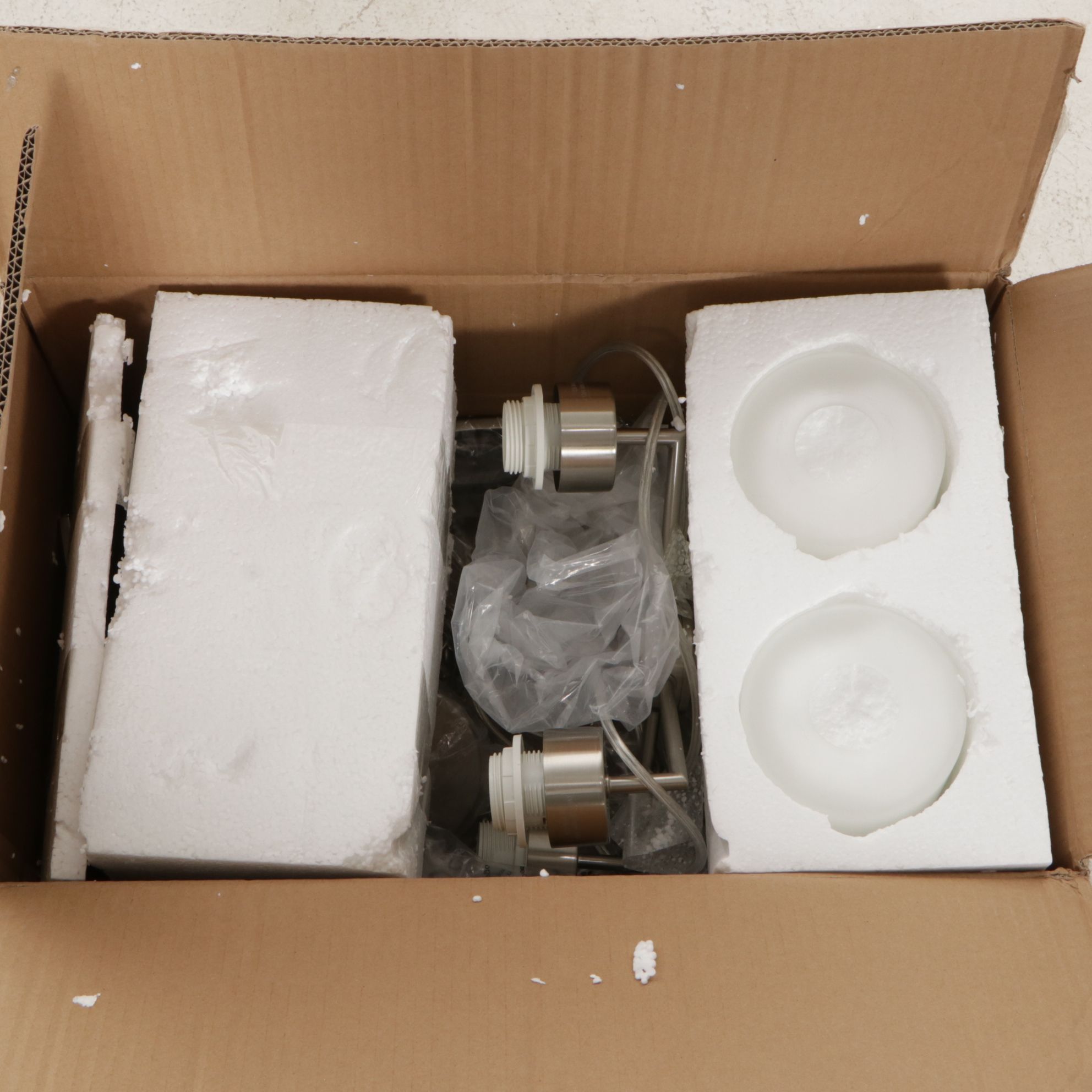 Home Decorators Collection "Clermont" Pendant with Brushed Nickel Chandelier