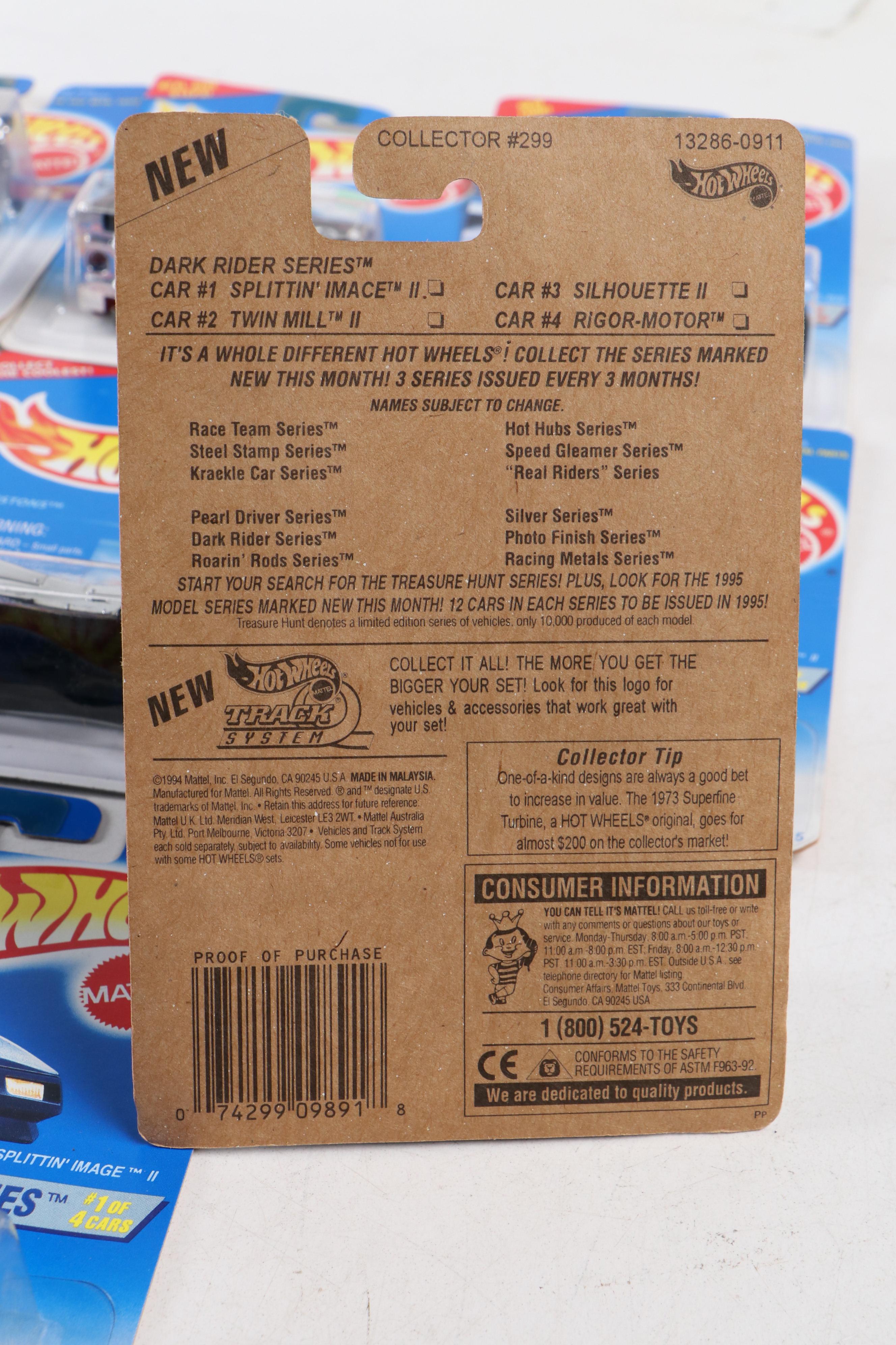 Hot Wheels "Silhouette II," "Street Beast" and More Toy Cars, 1994–1995