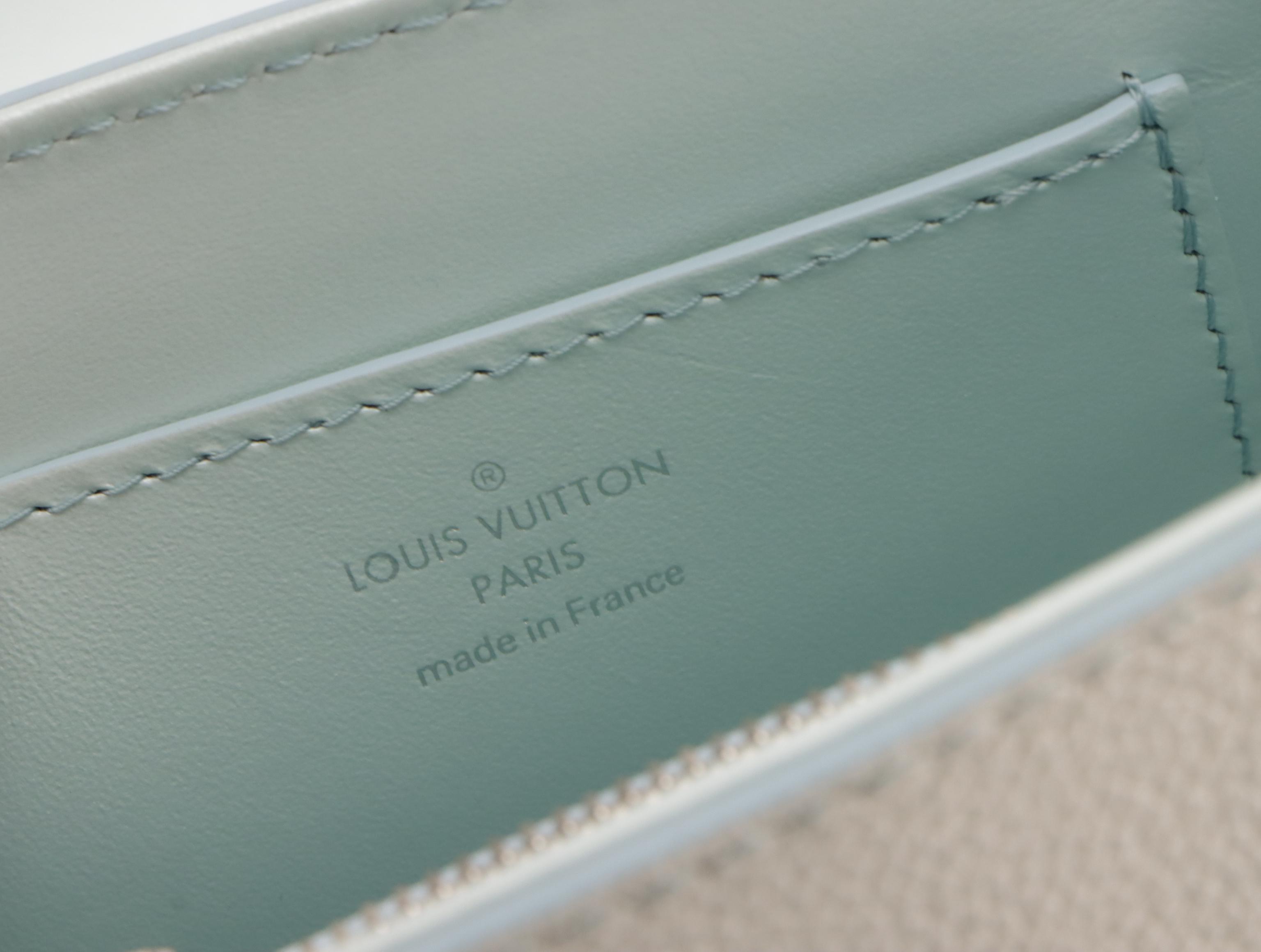 Louis Vuitton Twist PM Bag in Shaded Blue Ombré Leather w/ Dolphin Charm and Box