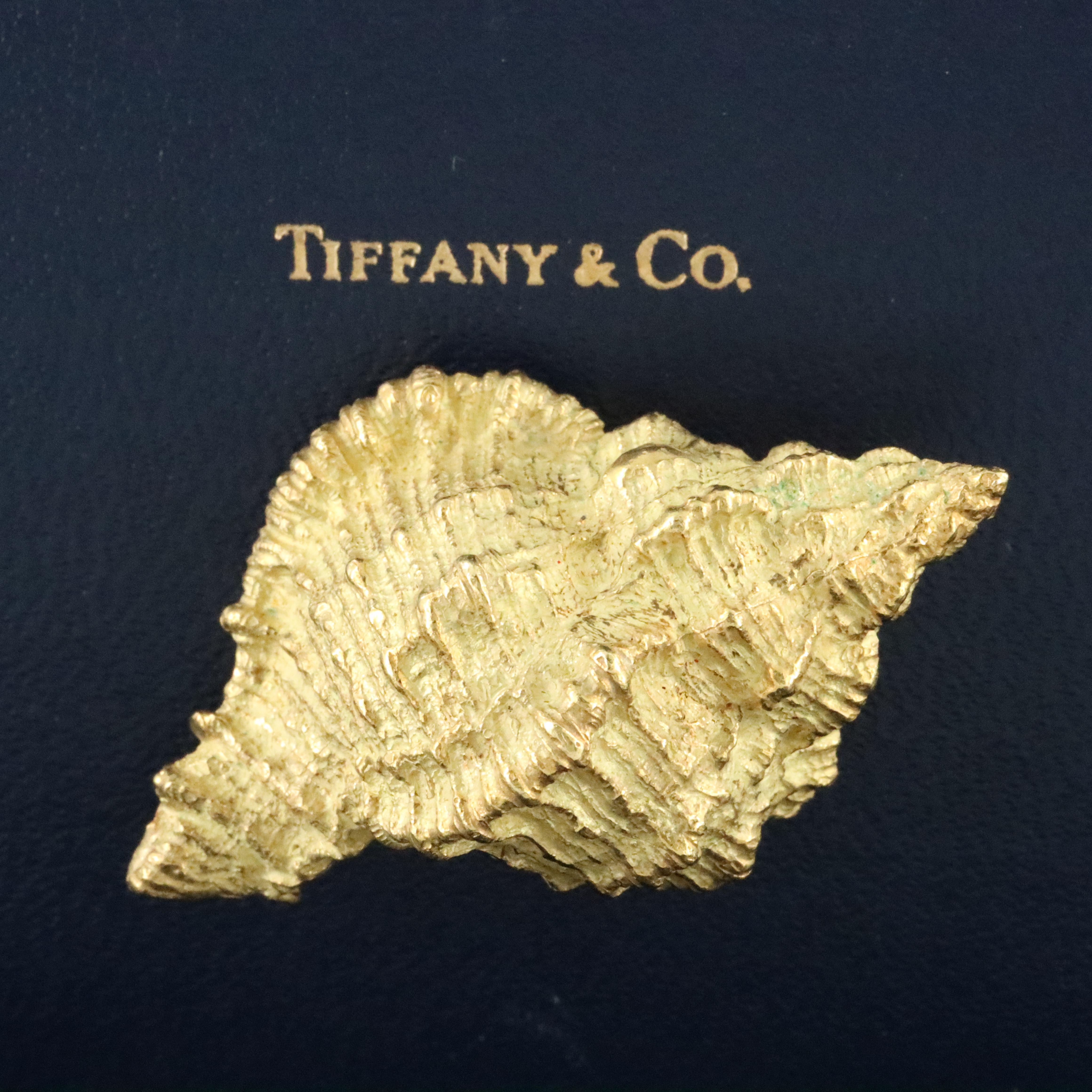 Tiffany & Co. 1960s 18K Conch Shell Brooch