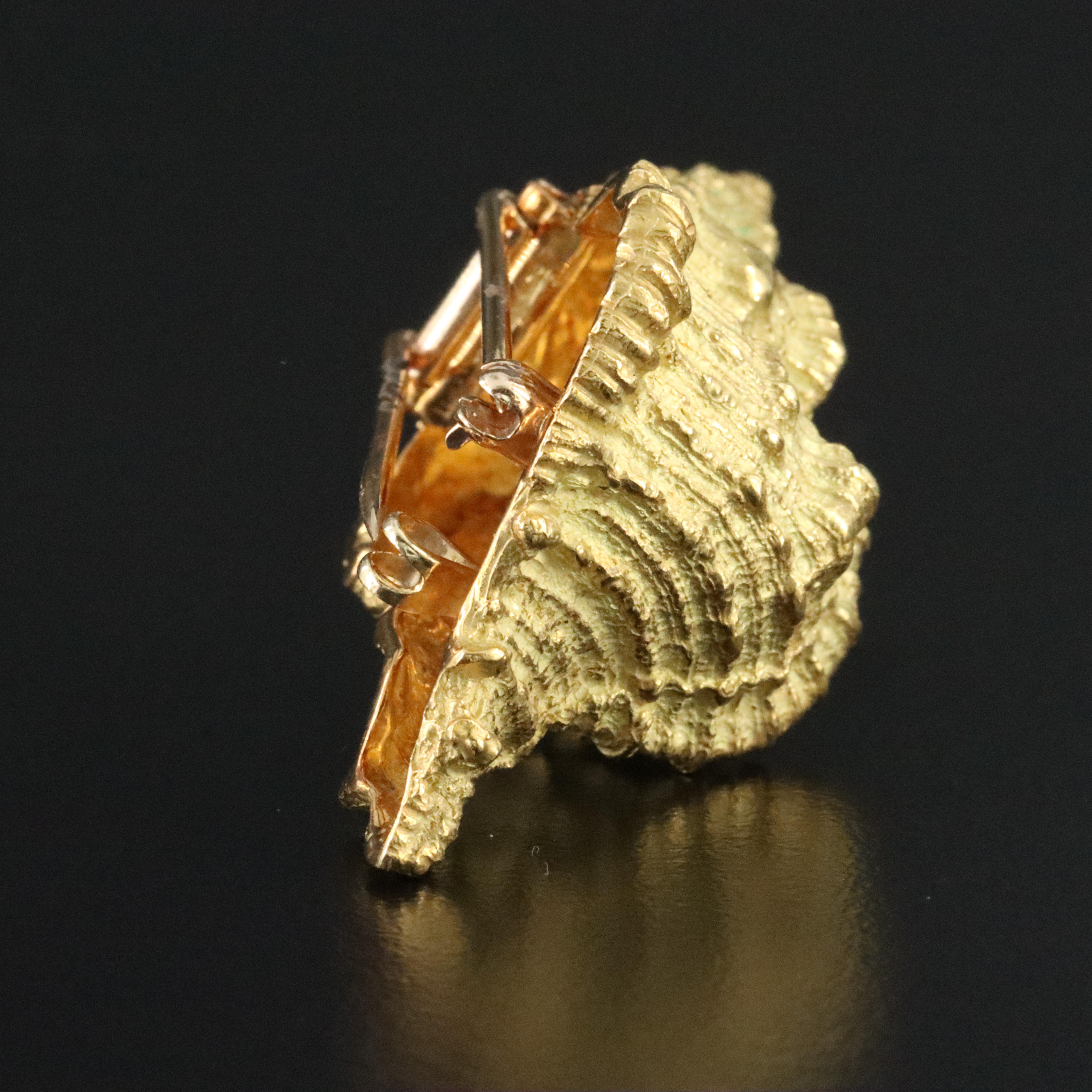 Tiffany & Co. 1960s 18K Conch Shell Brooch